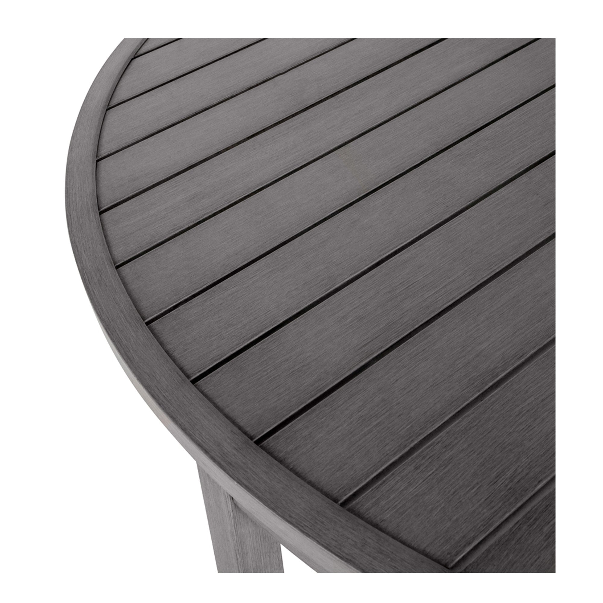 Brookings 60" Round Outdoor Slatted Dining Table