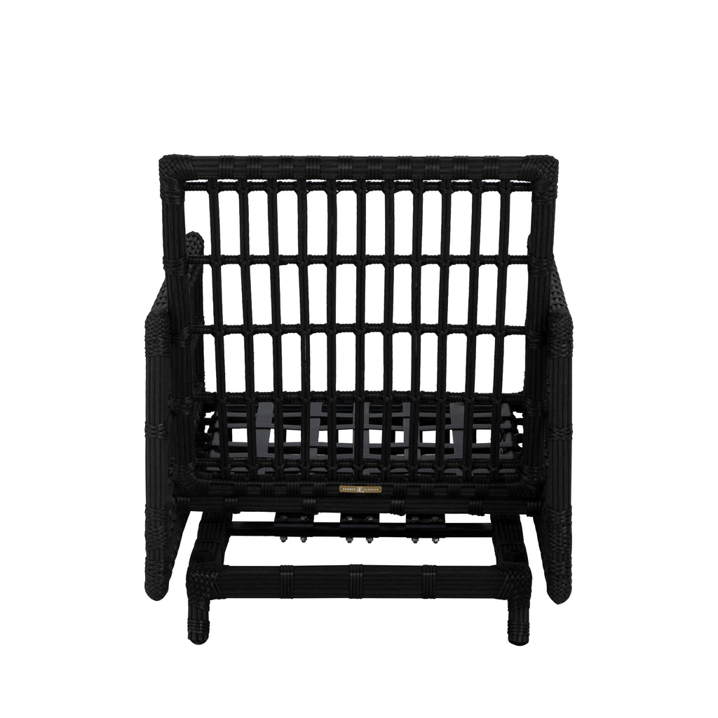 Newport Wicker Outdoor Woven Spring Lounge Chair