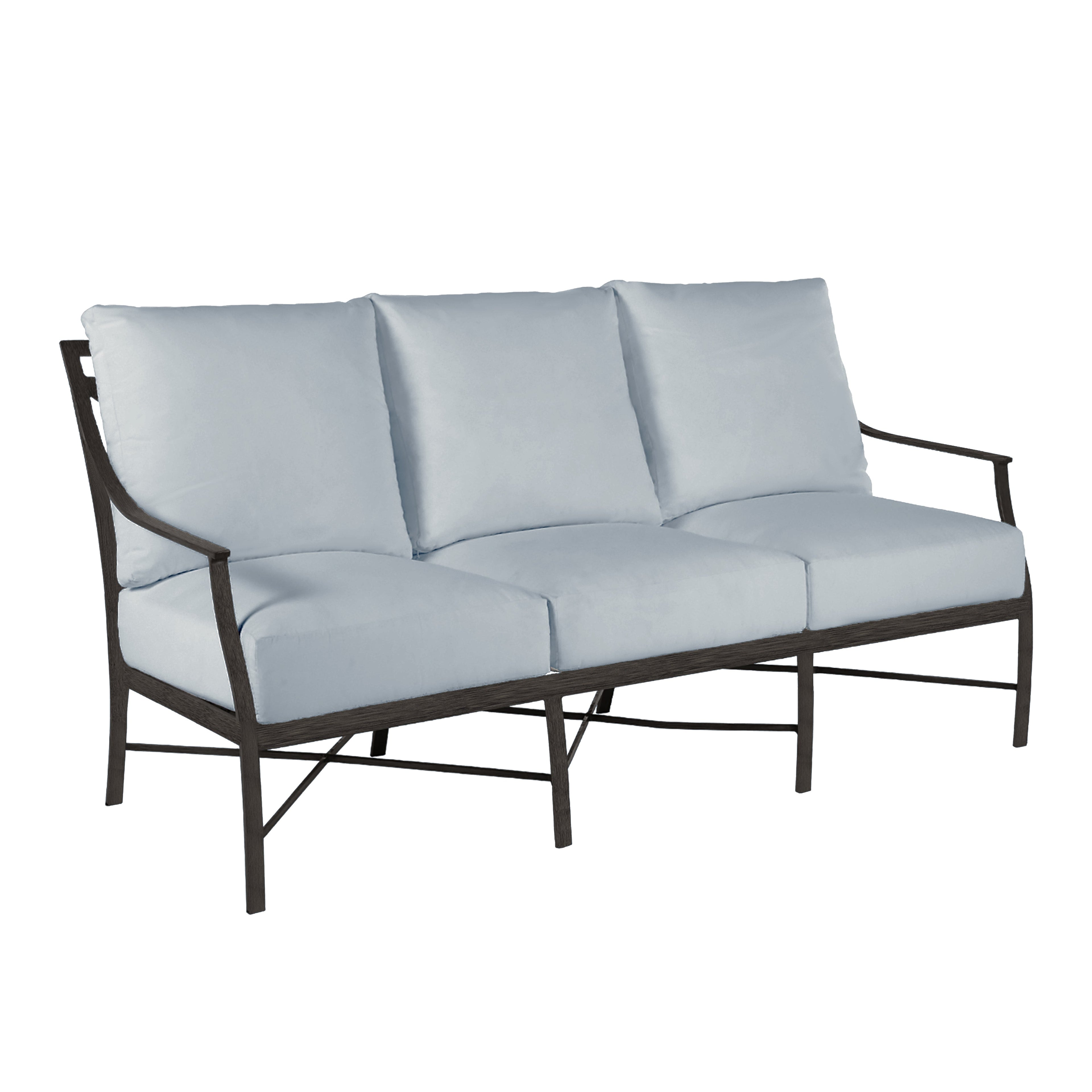 QS Monaco Sofa, Slate Gray-Linen Chambray