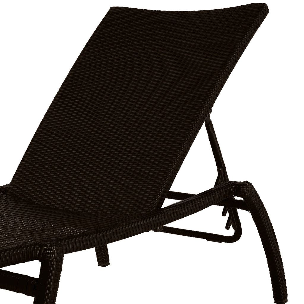 Skye Wicker Outdoor Armless Chaise Lounge