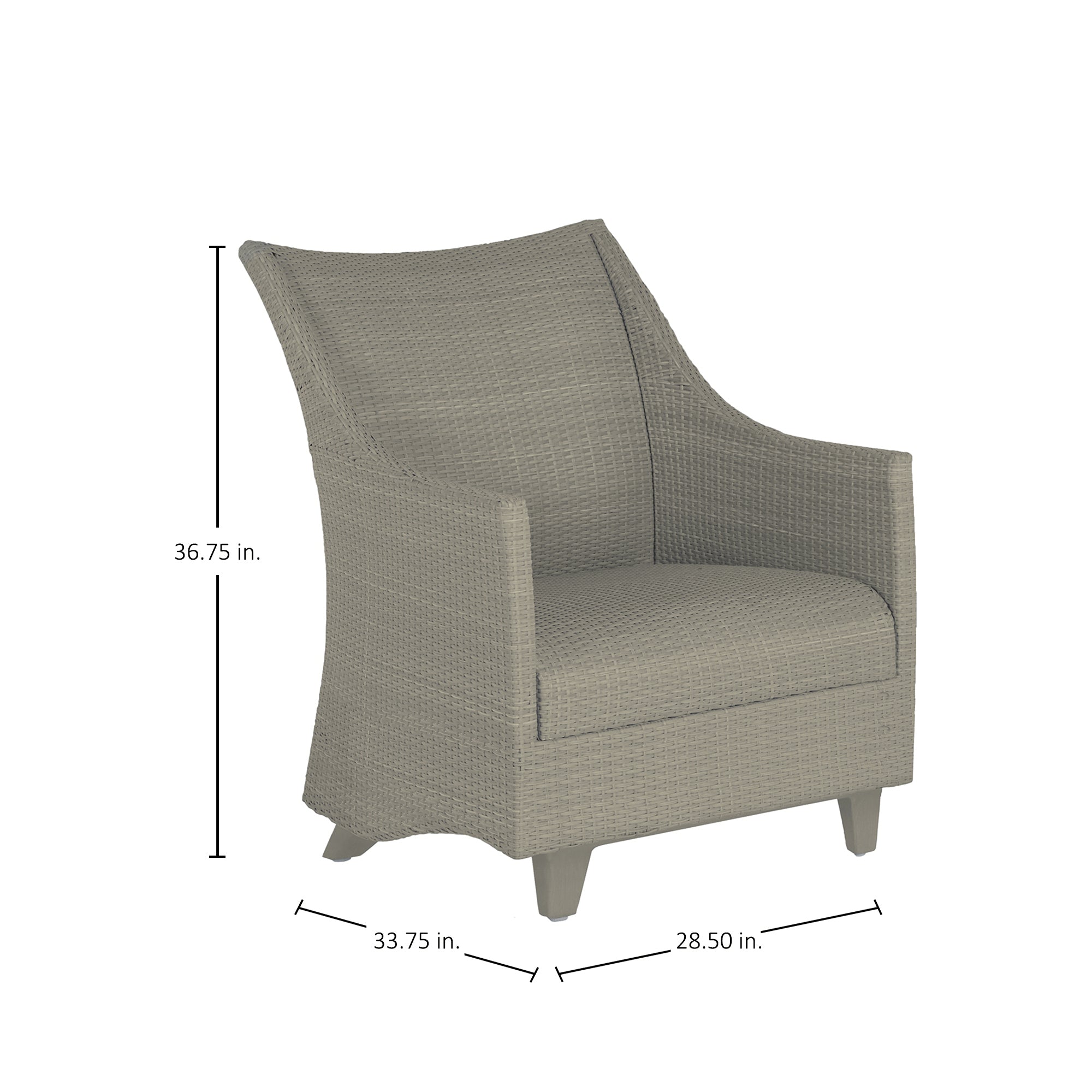 Athena Plus Woven Wicker Spring Lounge Chair