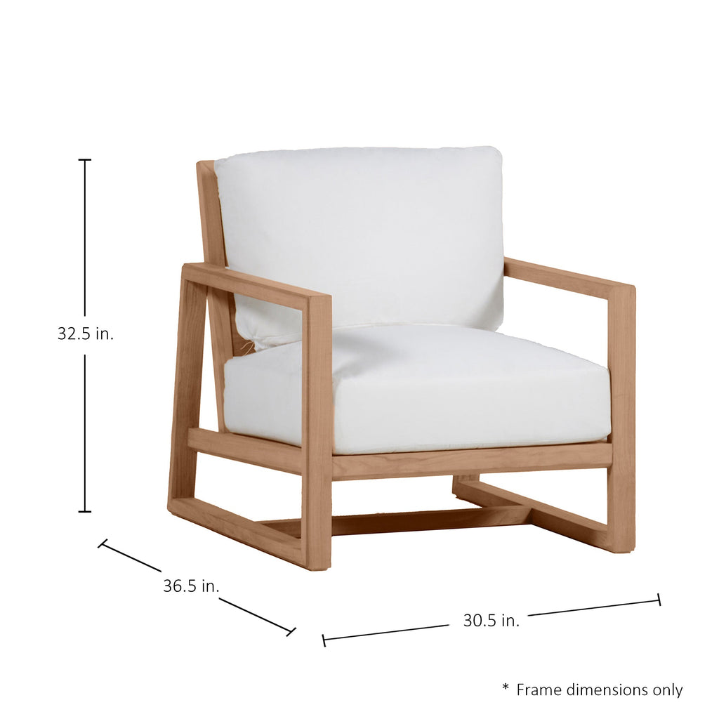 Avondale Teak Outdoor Lounge Chair