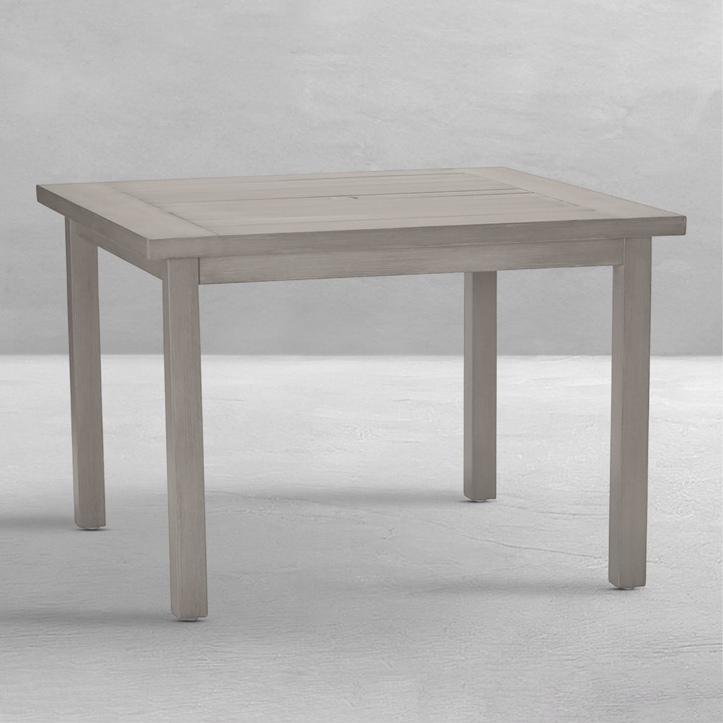 Club Aluminum 43" Square Outdoor Dining Table