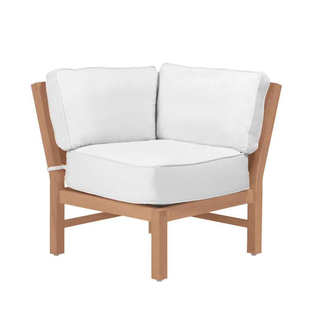 Club Teak Outdoor Sectional Corner Chair