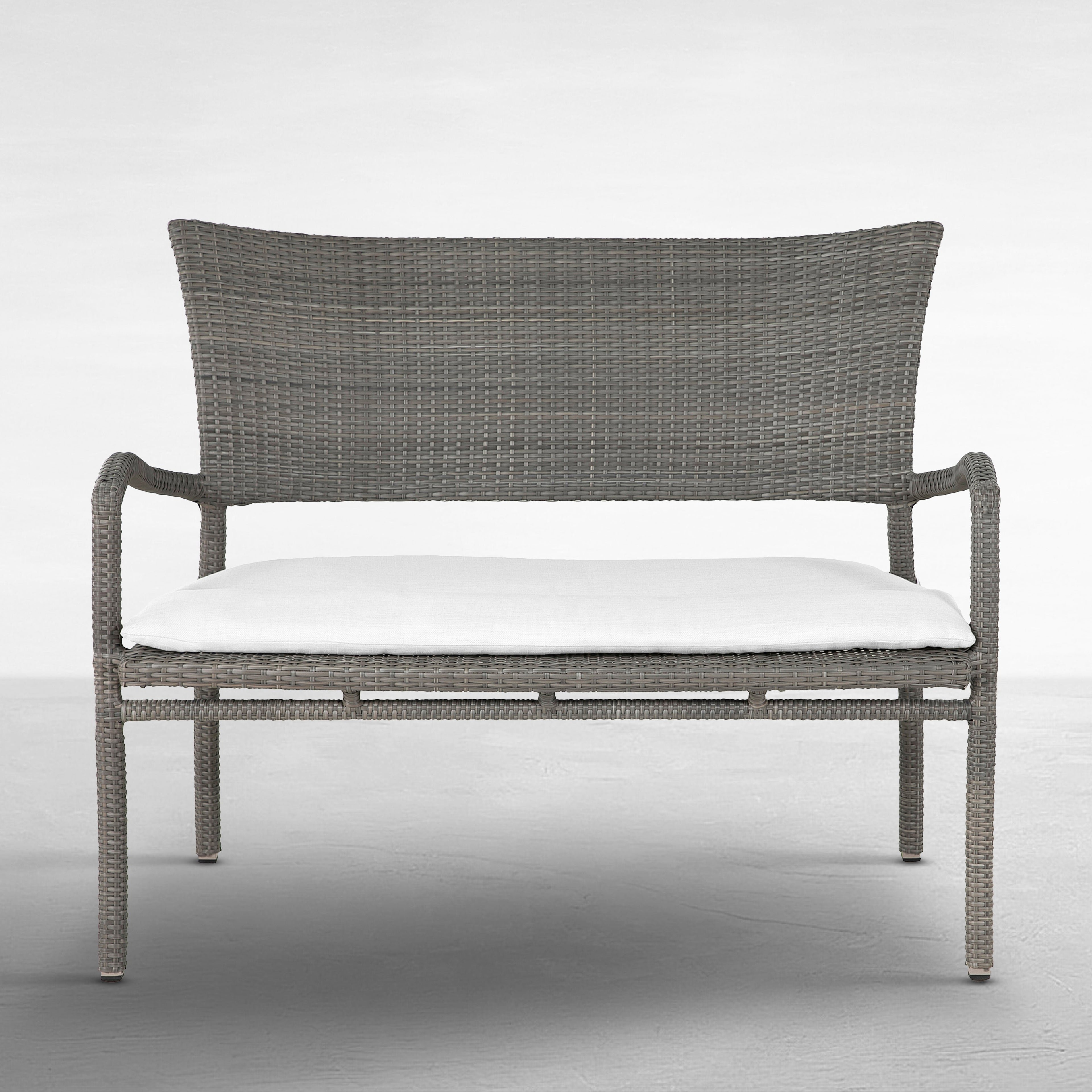 Skye N-Dura Resin Wicker Outdoor Woven Bench