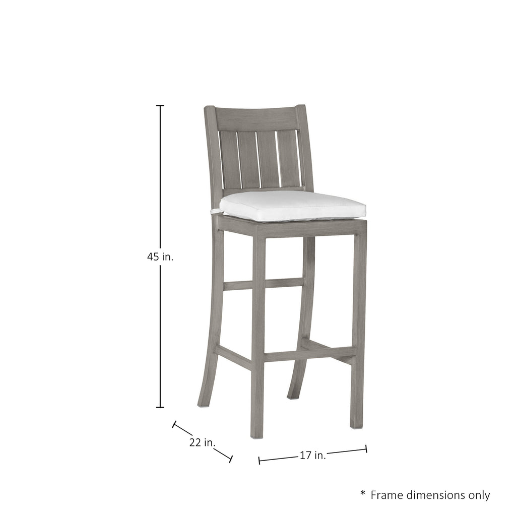 Club Aluminum Outdoor Bar Stool