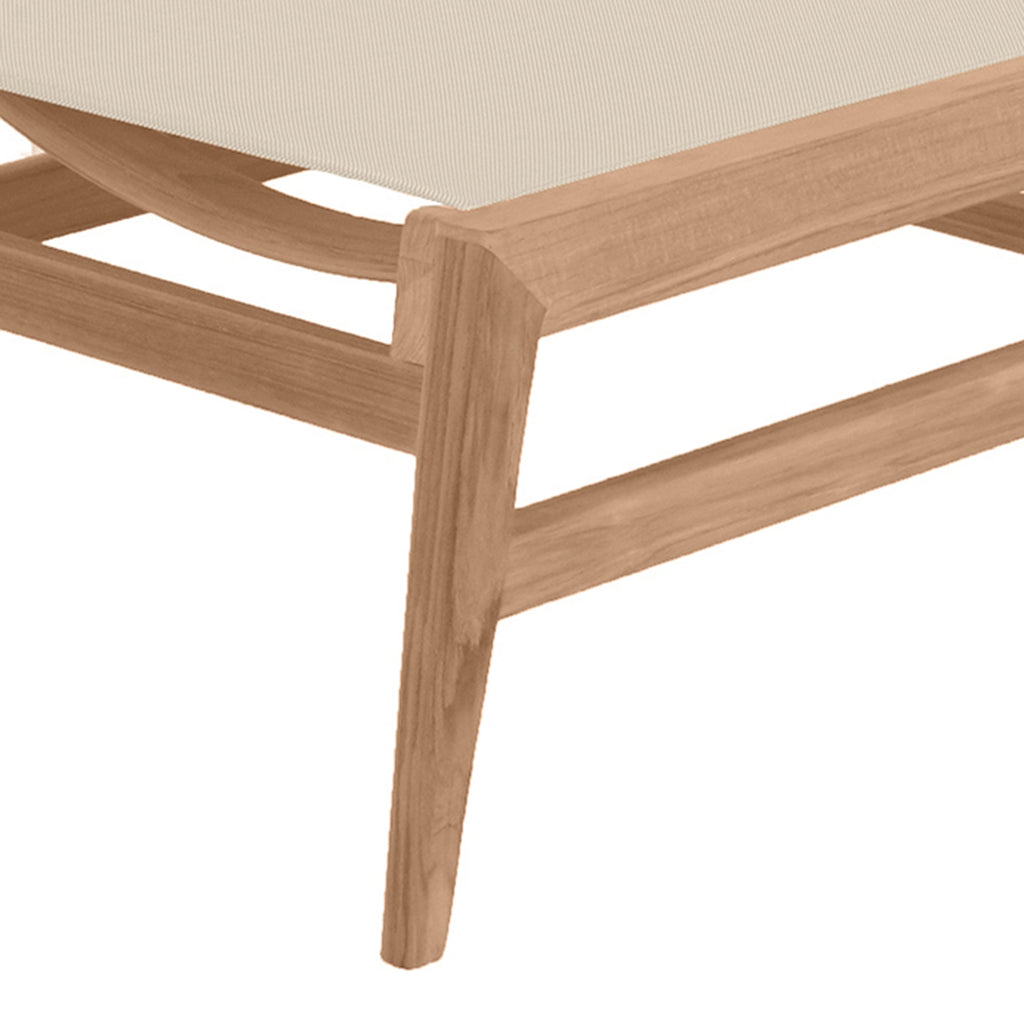 Coast Teak Outdoor Armless Chaise Lounge