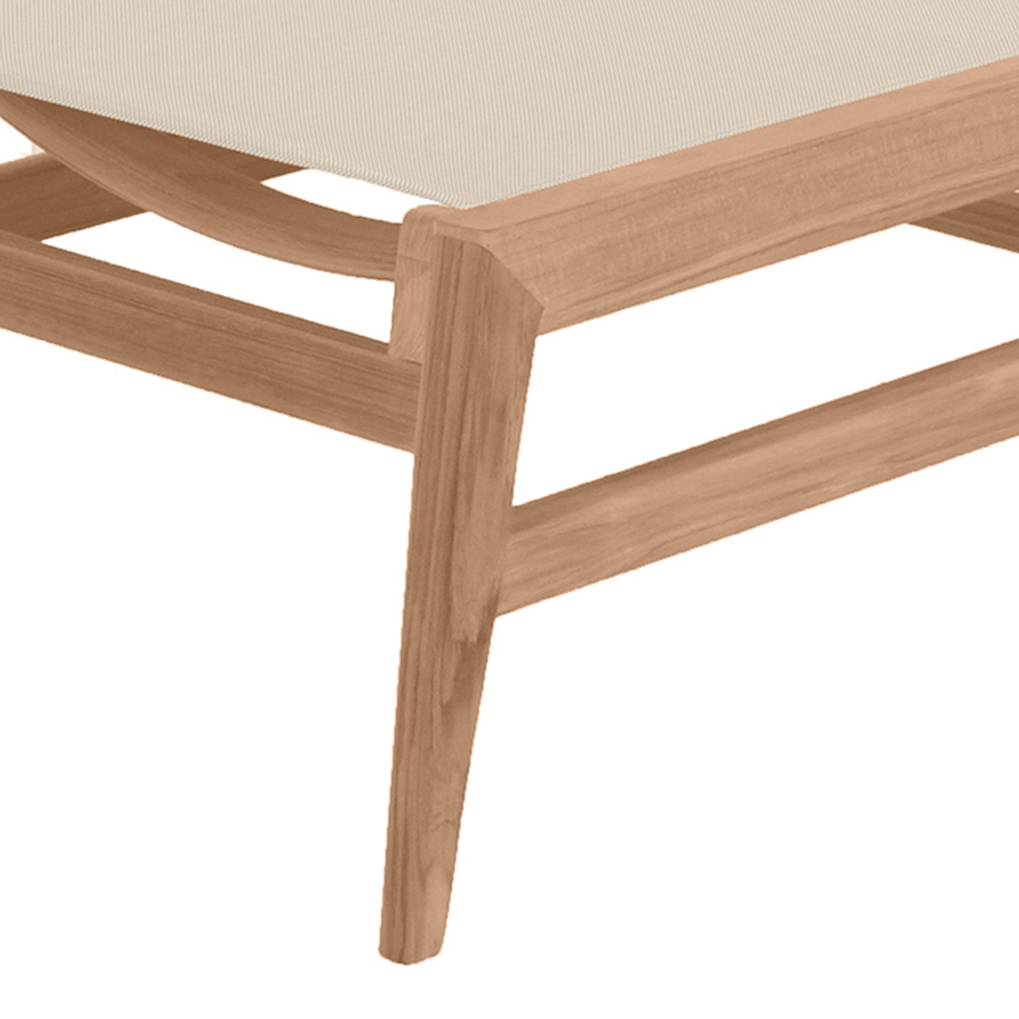 Coast Teak Outdoor Armless Chaise Lounge