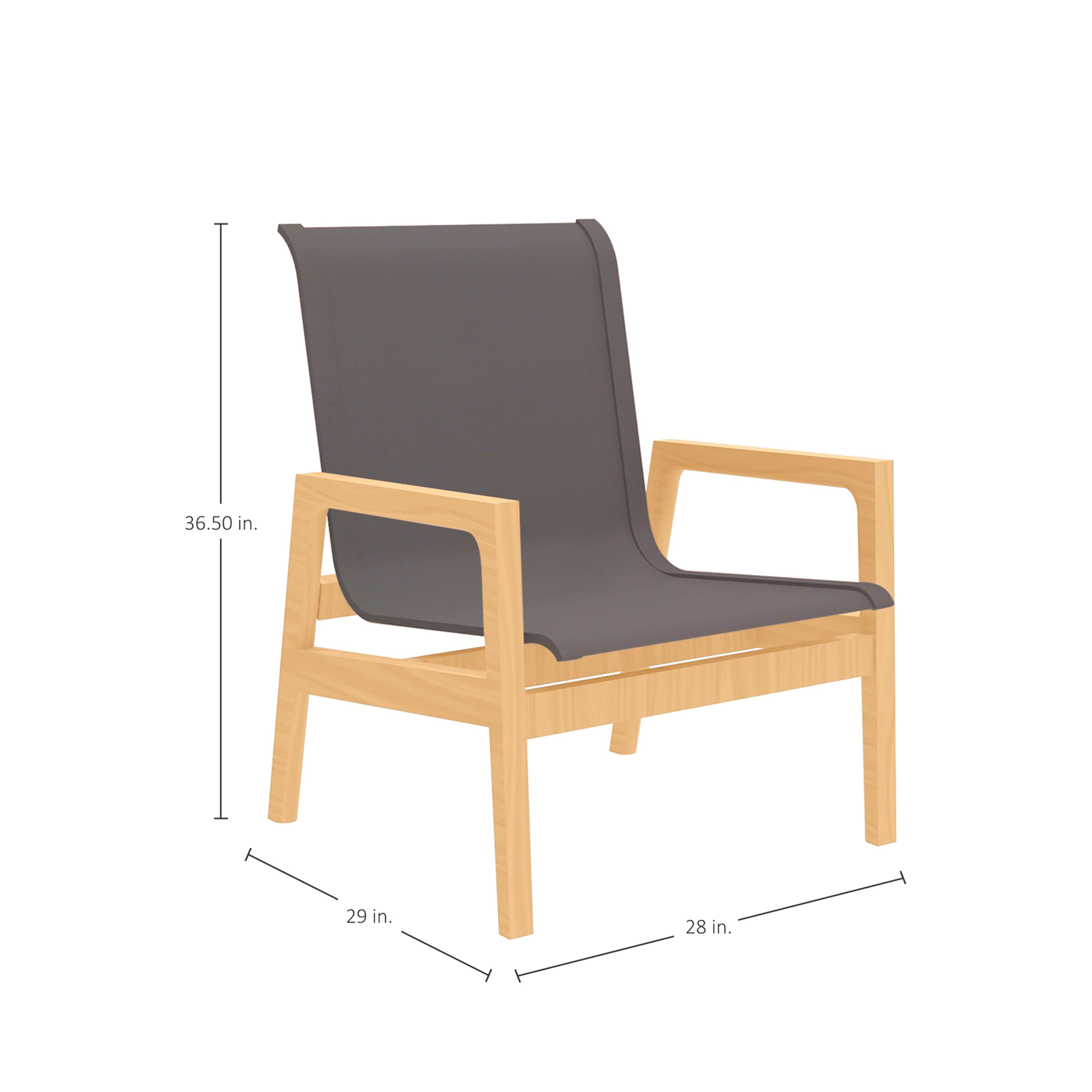 Seashore N-Dura Wood Outdoor Lounge Chair