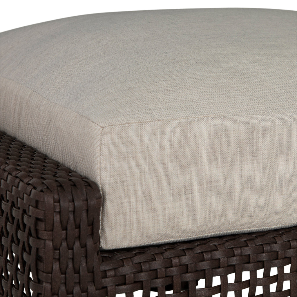 Peninsula Wicker Outdoor Woven Ottoman