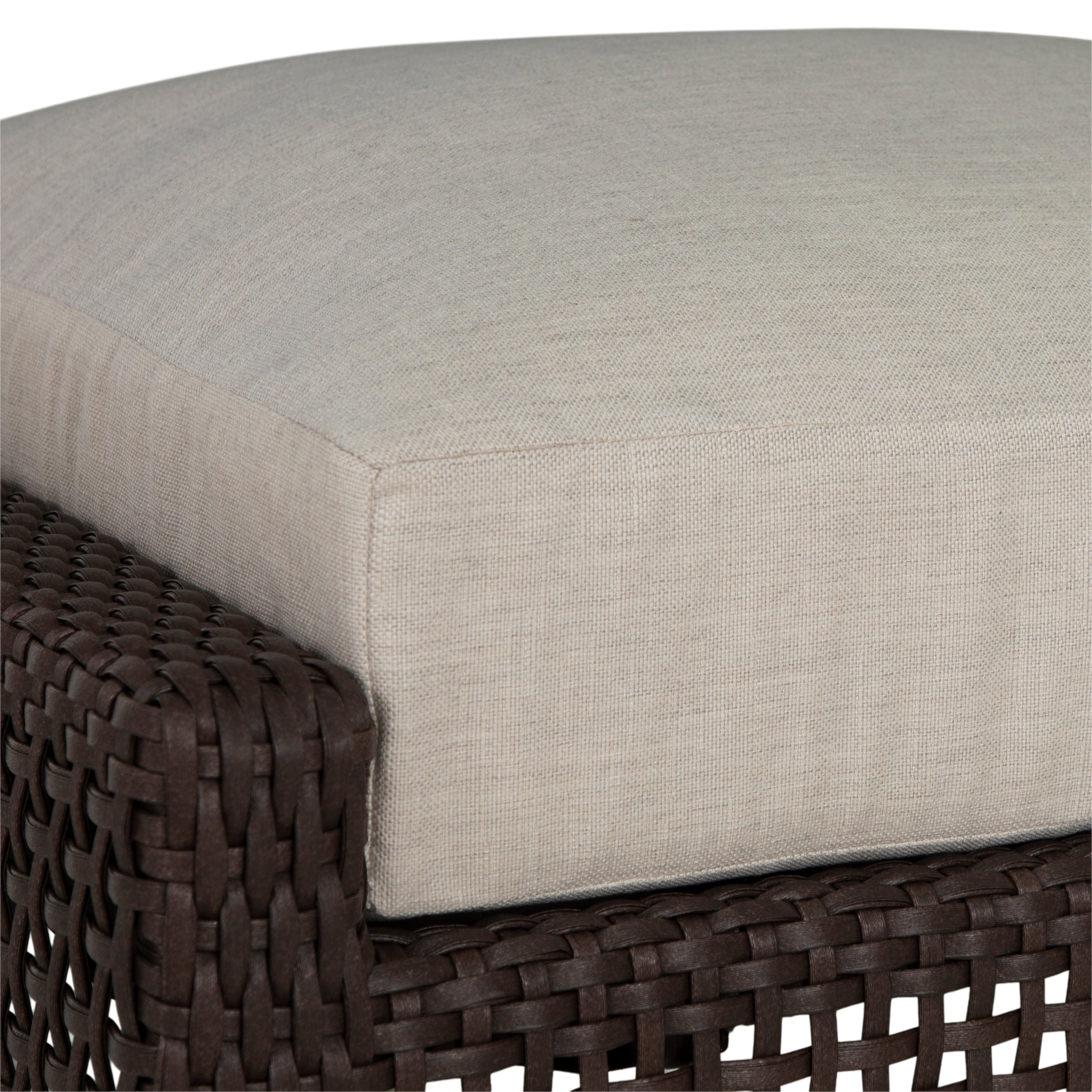 Peninsula Wicker Outdoor Woven Ottoman