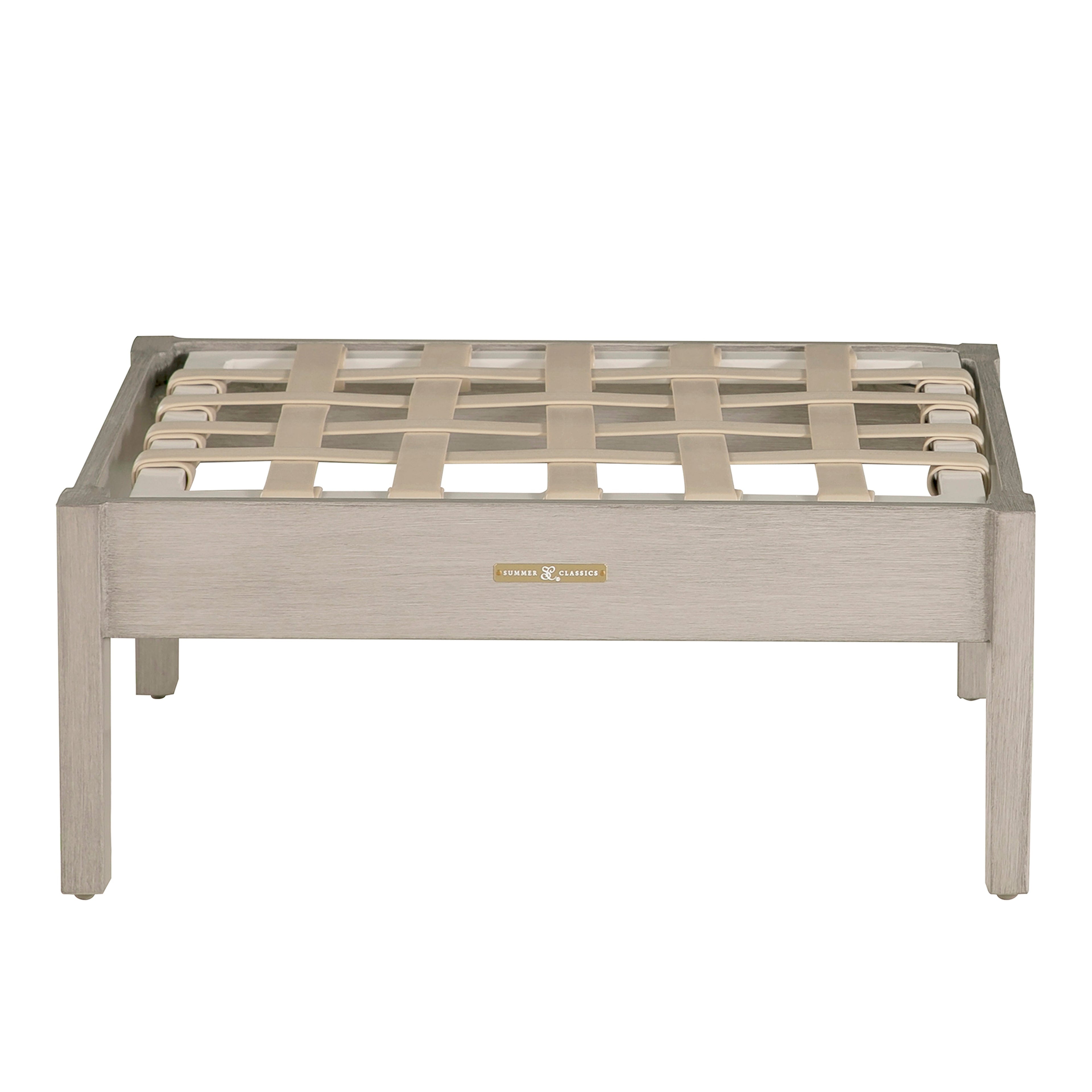 Kennebunkport Aluminum Outdoor Woven Ottoman