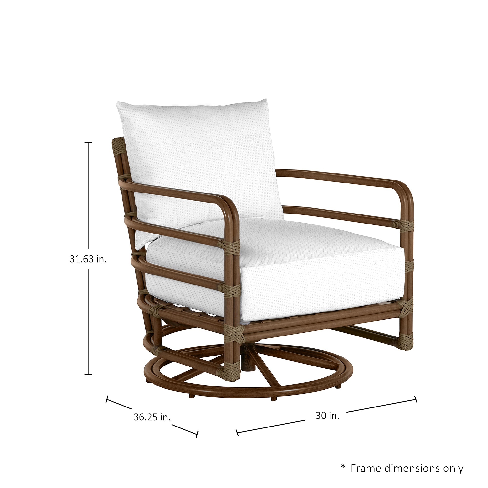 Malibu N-Dura Resin Wicker Outdoor Swivel Rocker