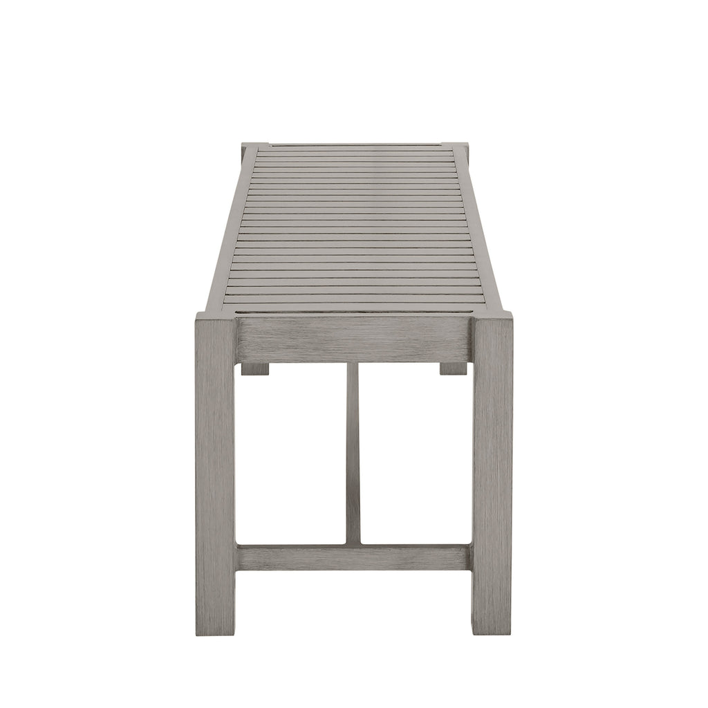 Club Aluminum Backless Outdoor Bench