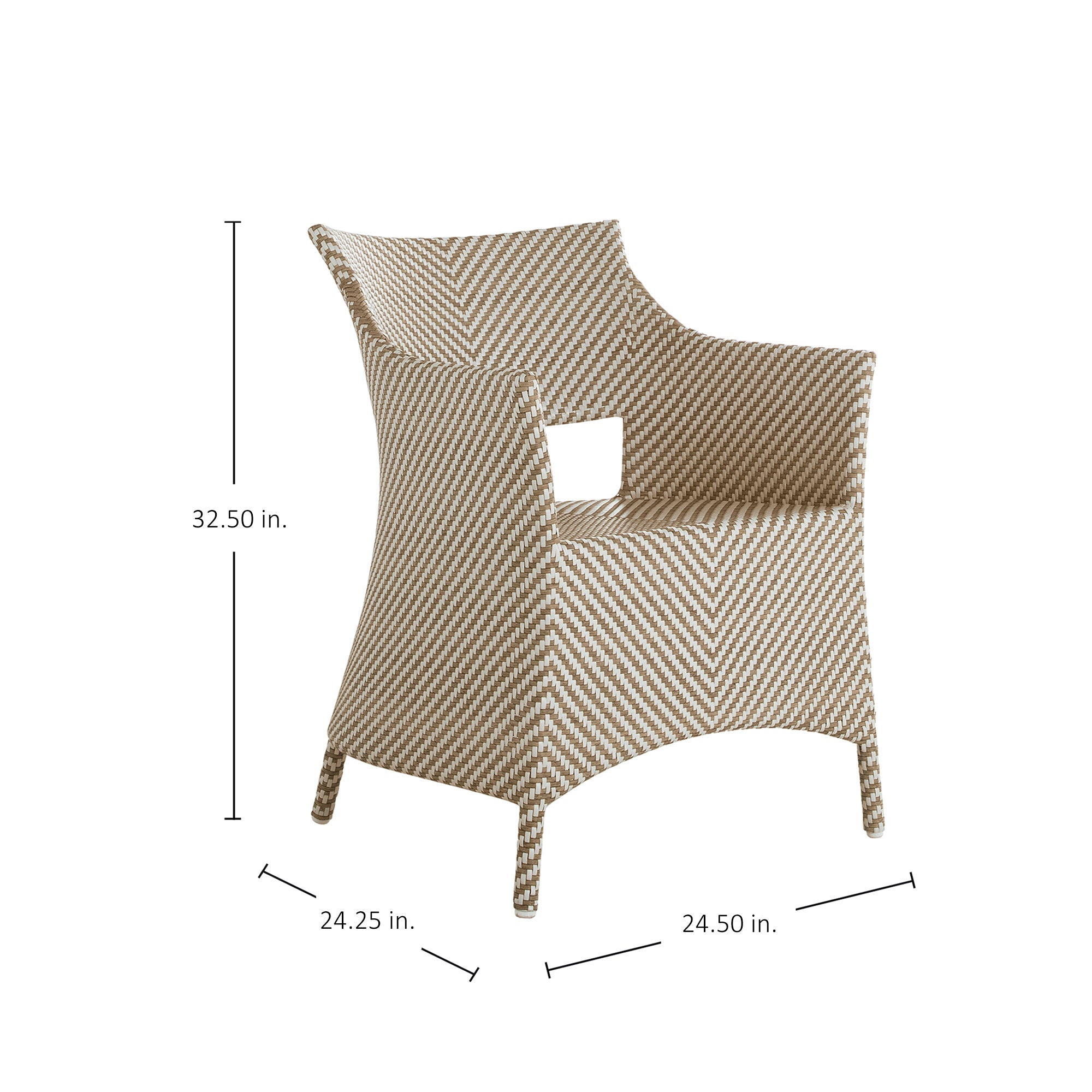 Bari N-Dura Resin Wicker Outdoor Arm Chair