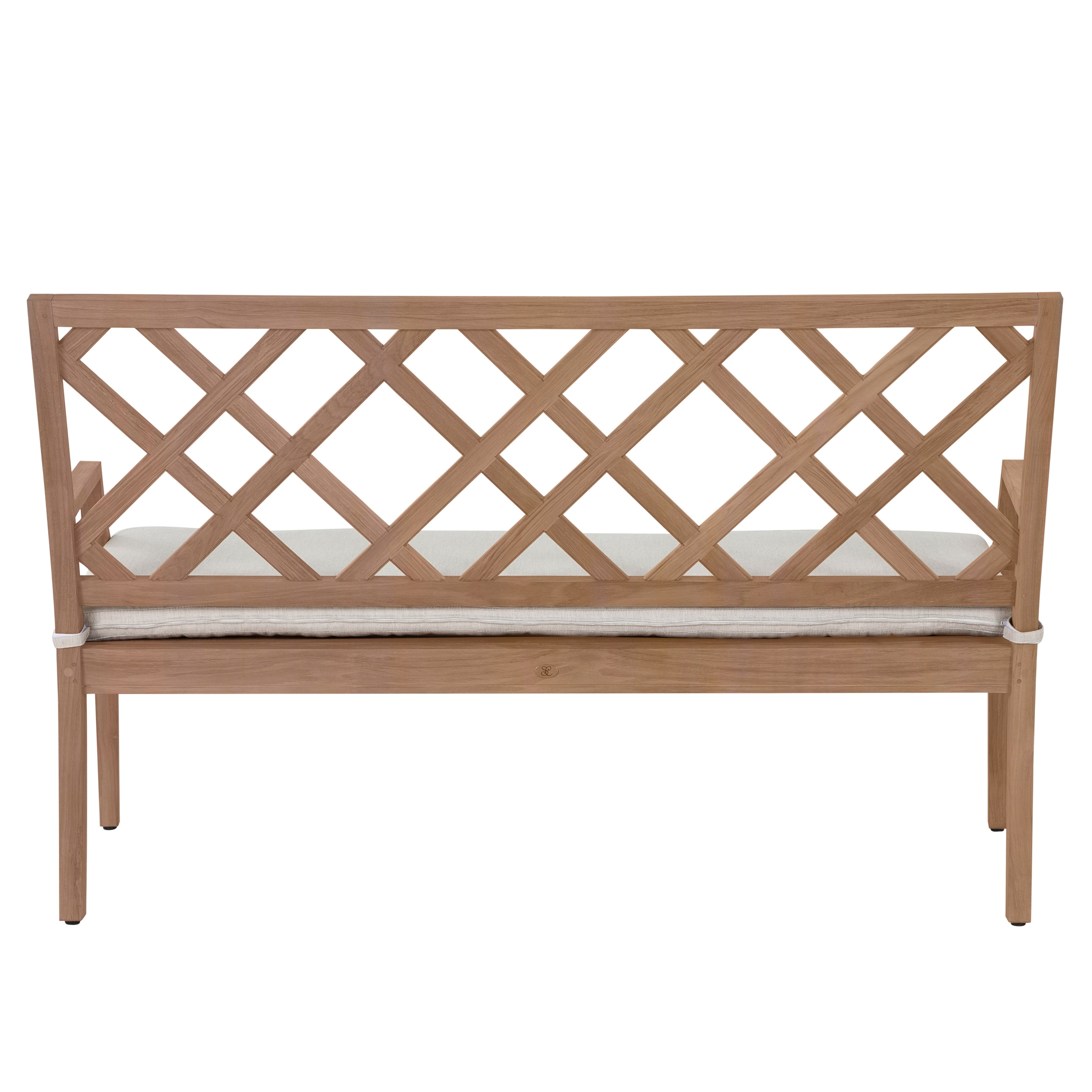 Haley Teak Outdoor Latticework Bench