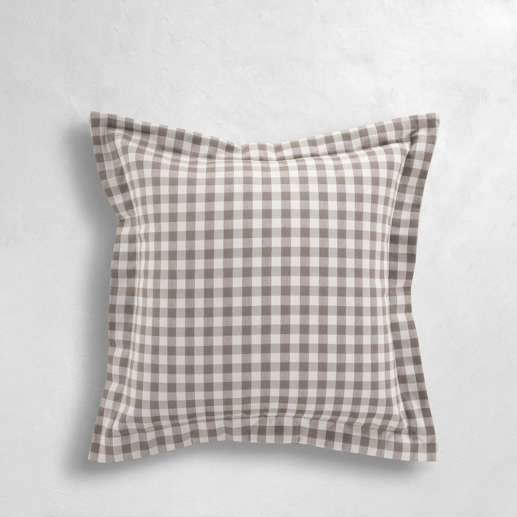 Check Plaid Outdoor Throw Pillow