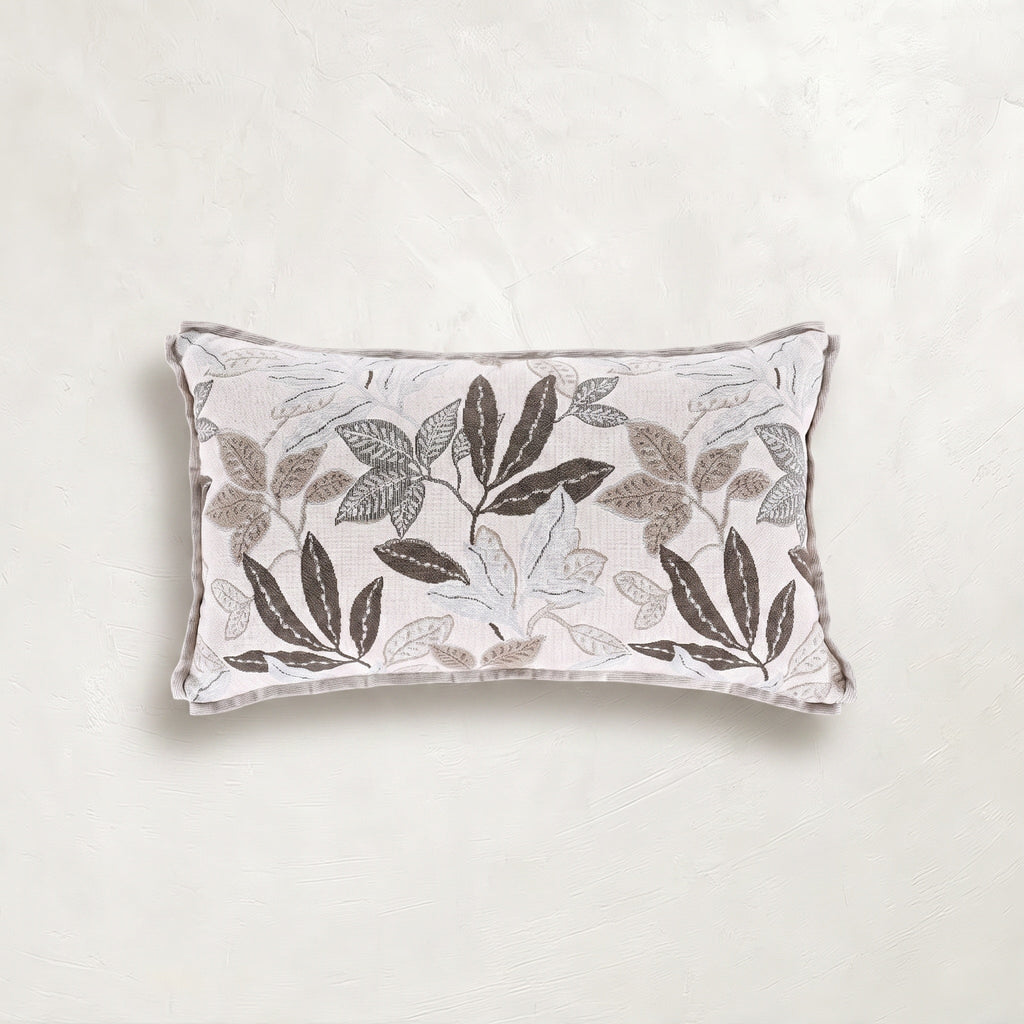 Verdant Taupe Outdoor Throw Pillow