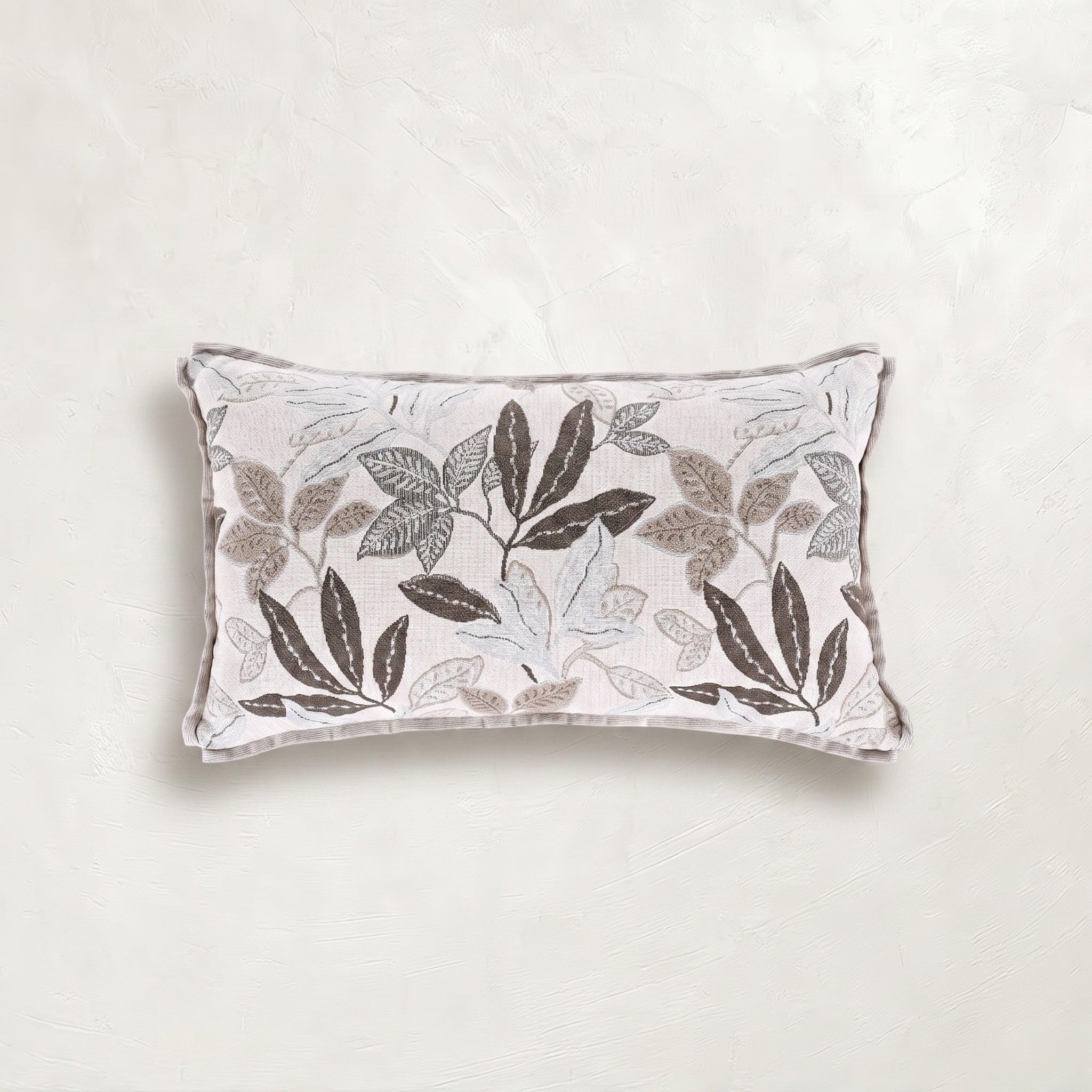 Verdant Taupe Outdoor Throw Pillow