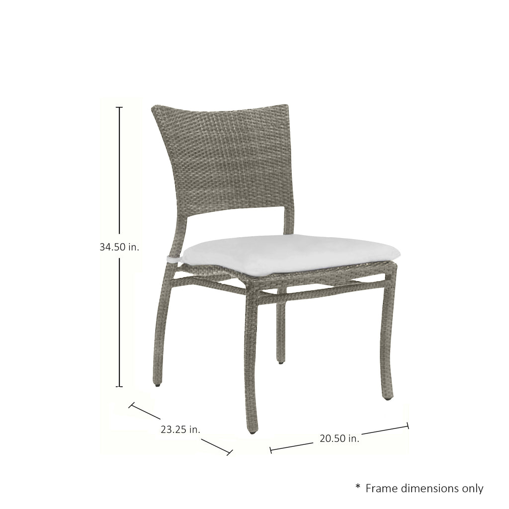 Skye Woven Resin Wicker Outdoor Side Chair