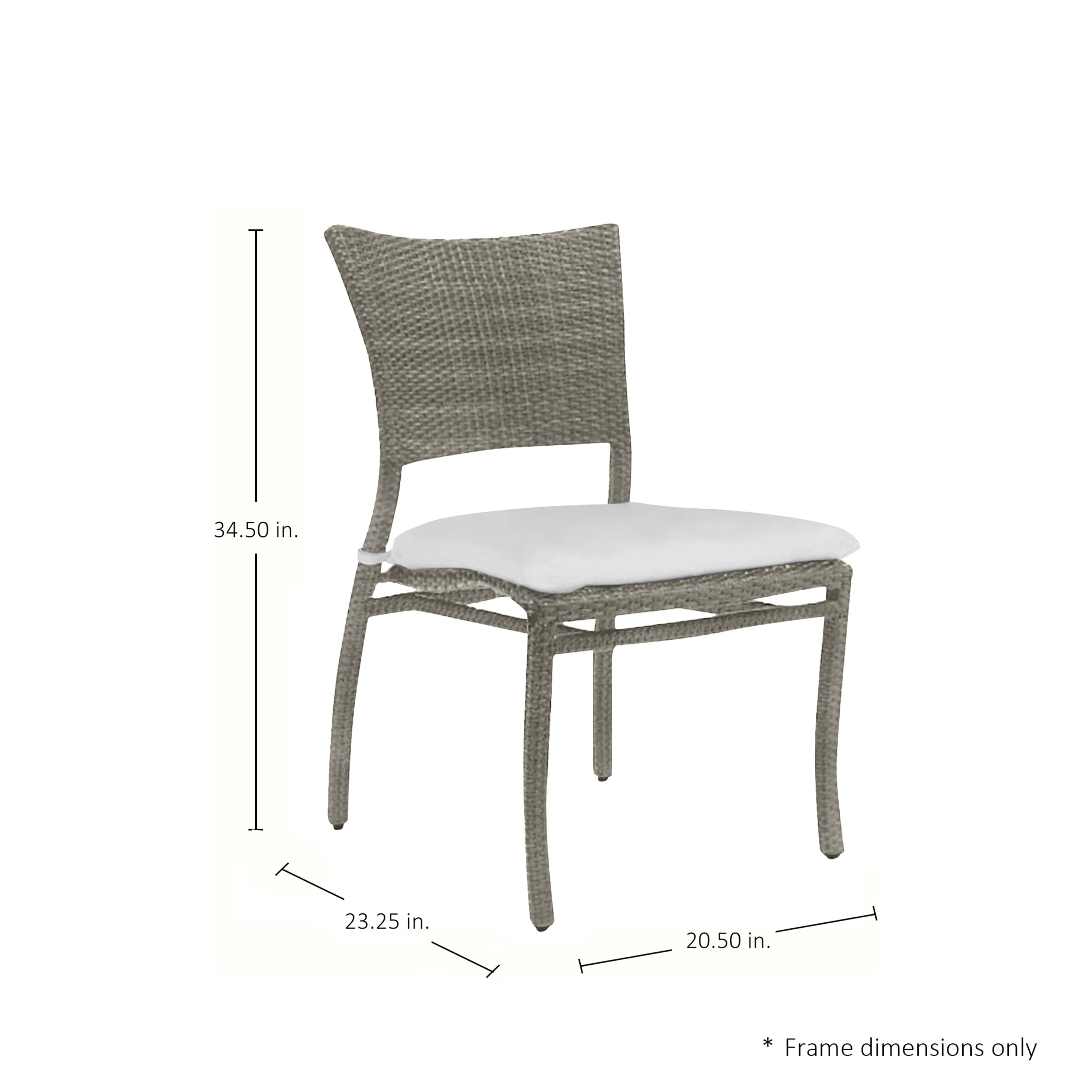 Skye Woven Resin Wicker Outdoor Side Chair