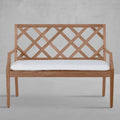 Haley Teak Outdoor Latticework Bench