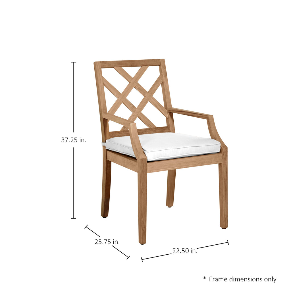 Haley Teak Outdoor Arm Chair