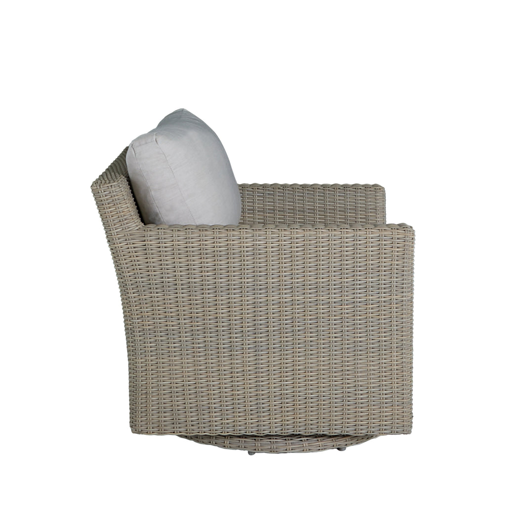 Club Woven Resin Wicker Swivel Glider Chair