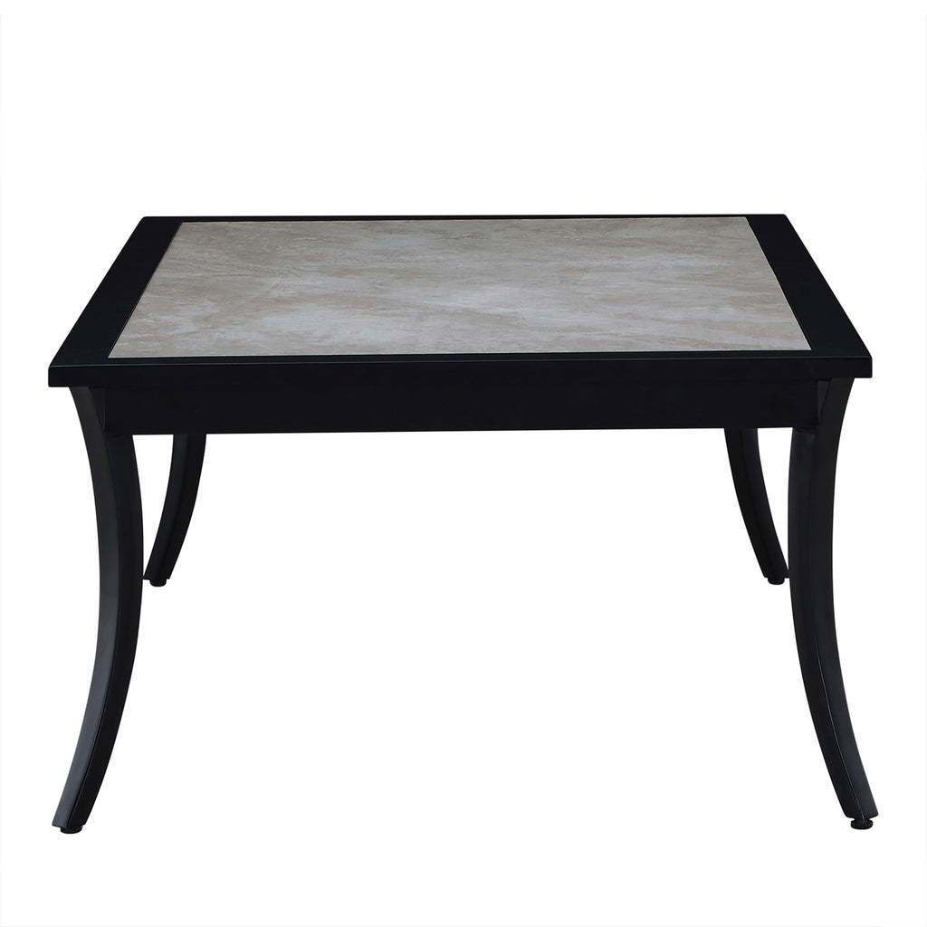 Bermuda Aluminum with Porcelain Top Coffee Table