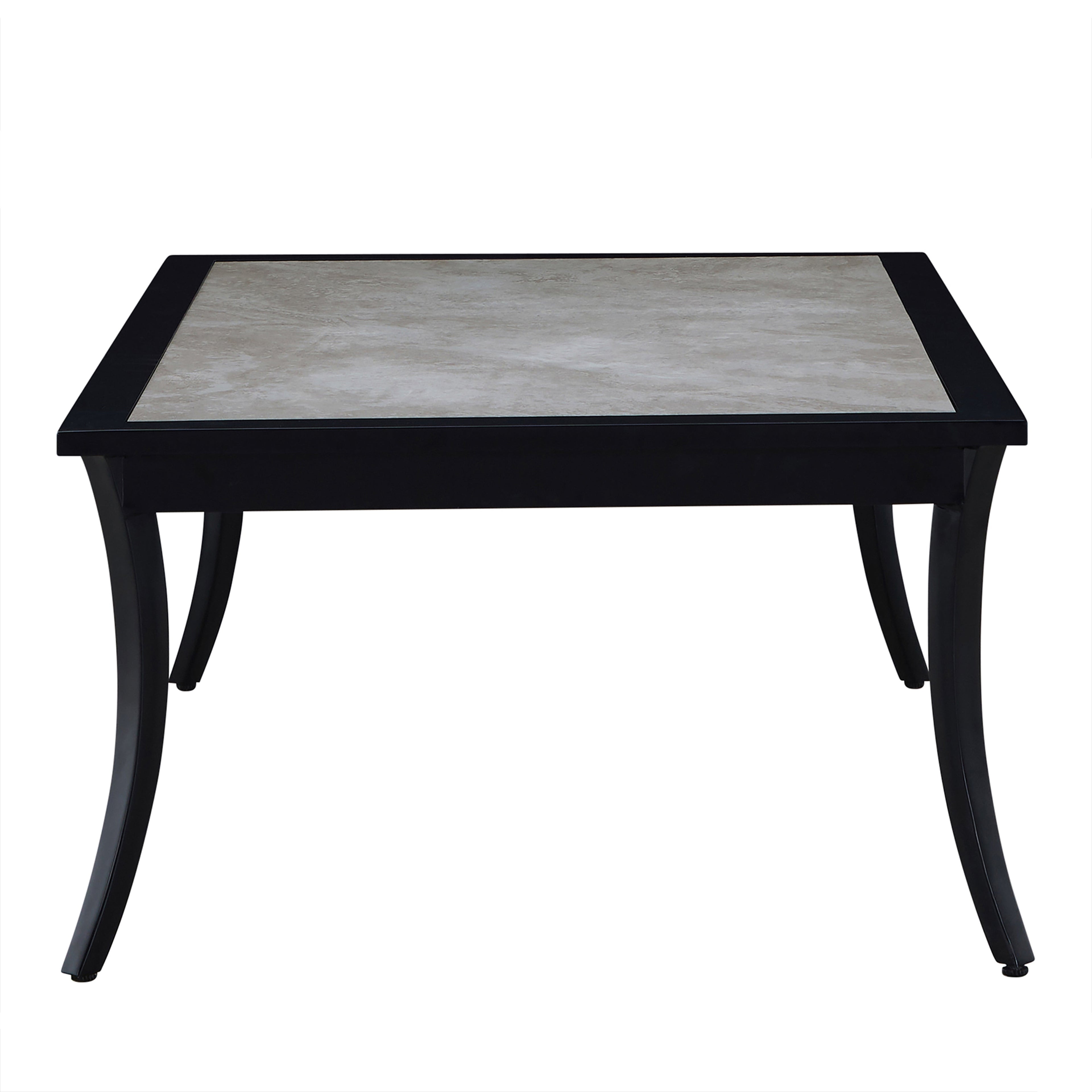Bermuda Aluminum with Porcelain Top Coffee Table
