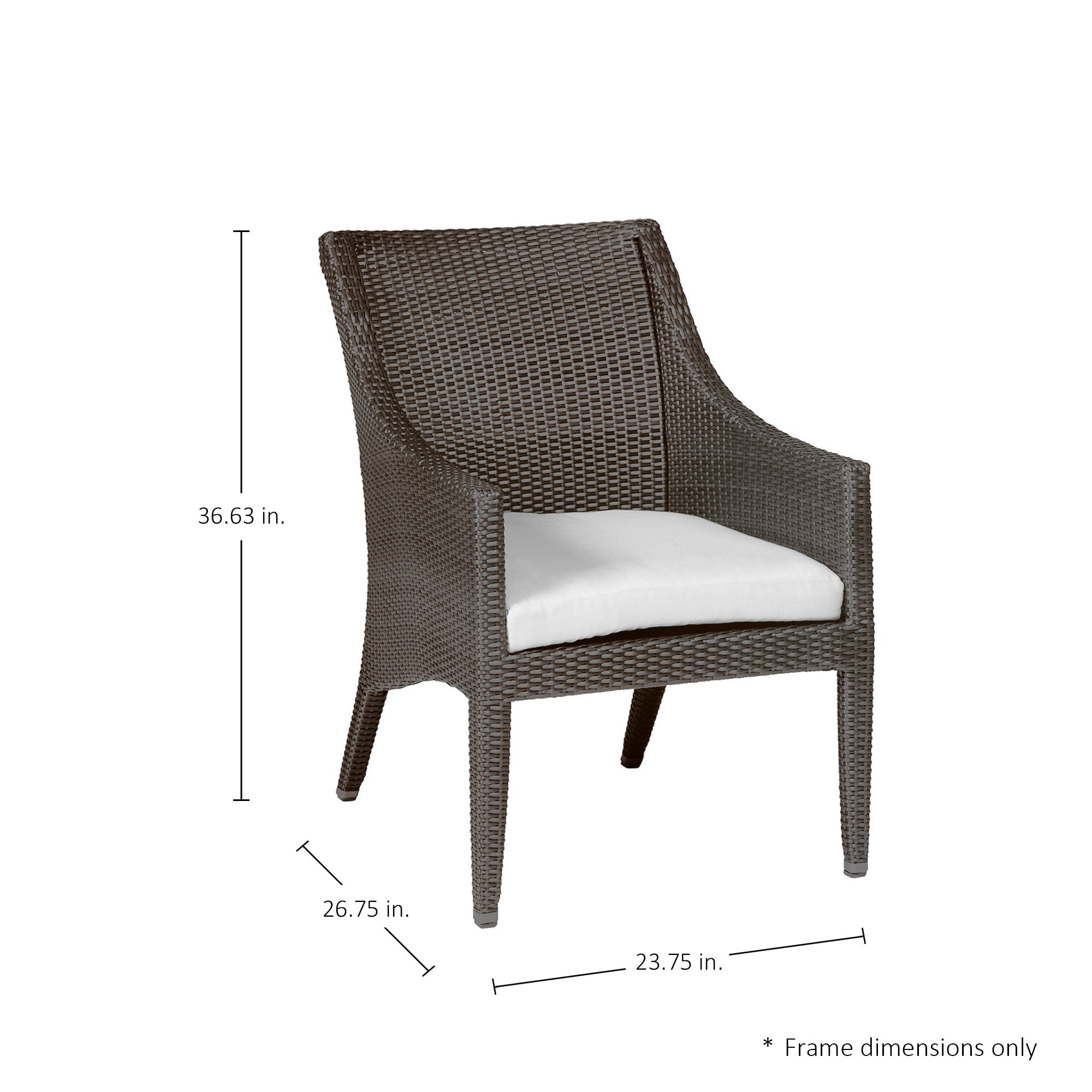 Athena Woven Resin Wicker Outdoor Arm Chair