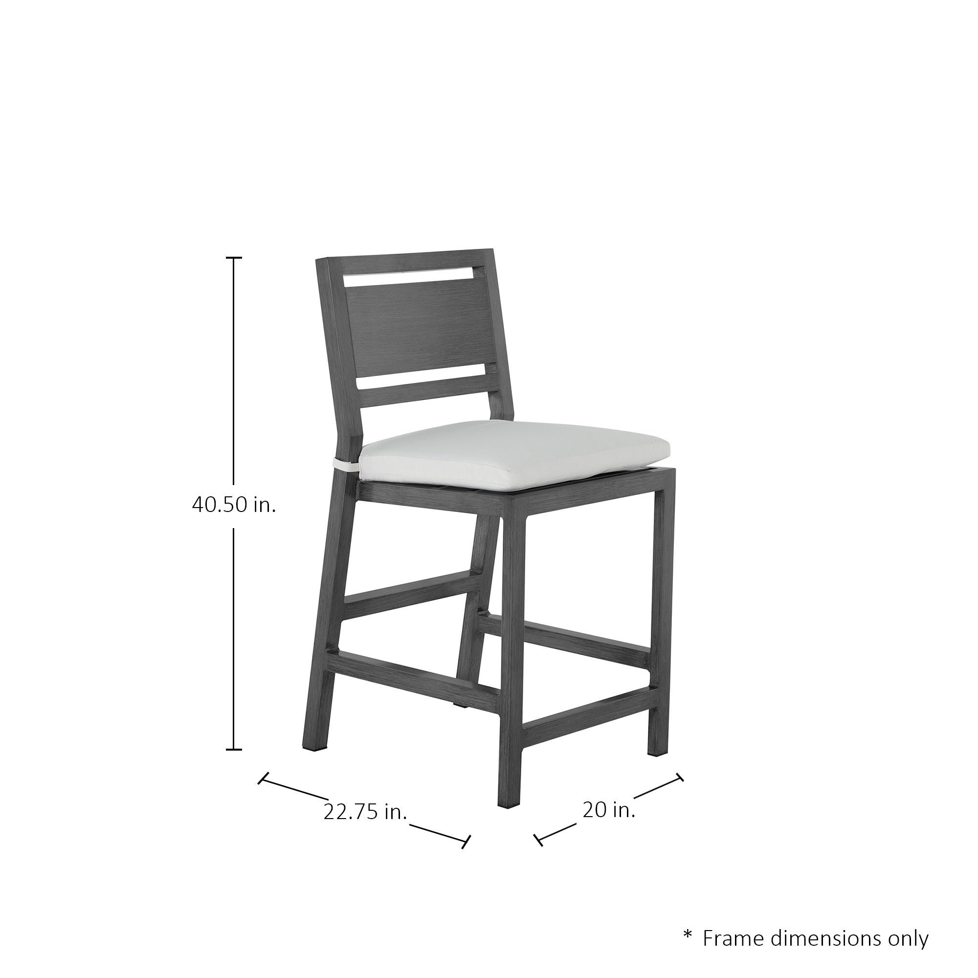 Avondale Aluminum Outdoor Counter Stool