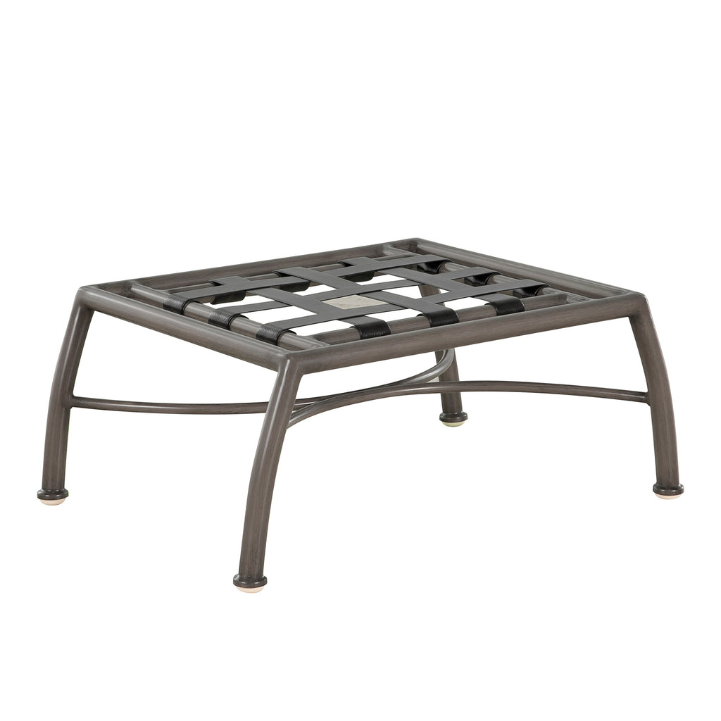 Elegante Aluminum Outdoor Woven Ottoman