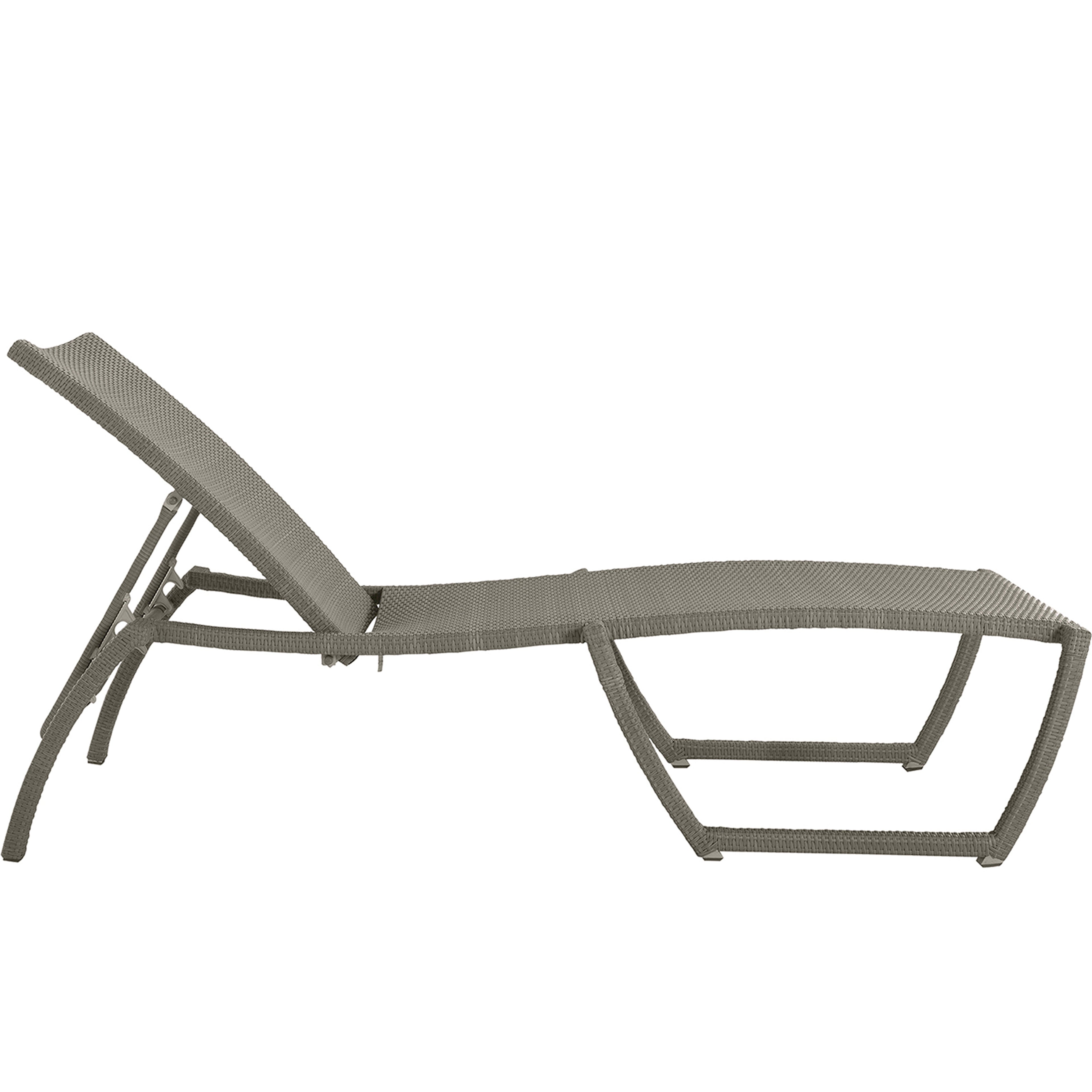 Skye Wicker Outdoor Armless Chaise Lounge