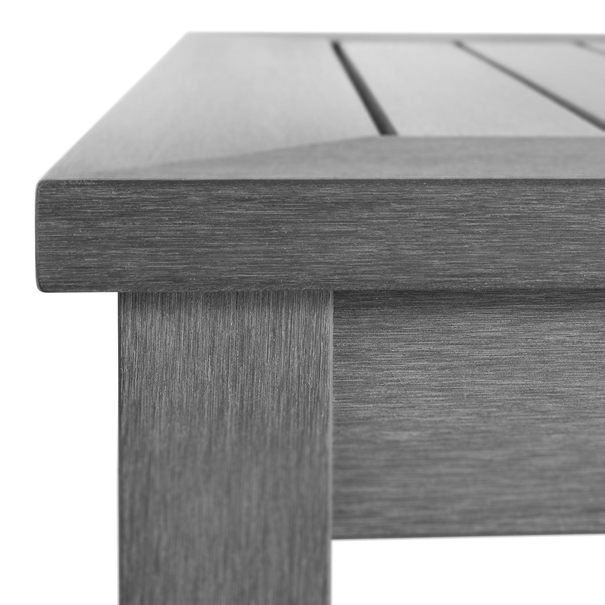 Portside Resin Square Outdoor Four Leg Side Table