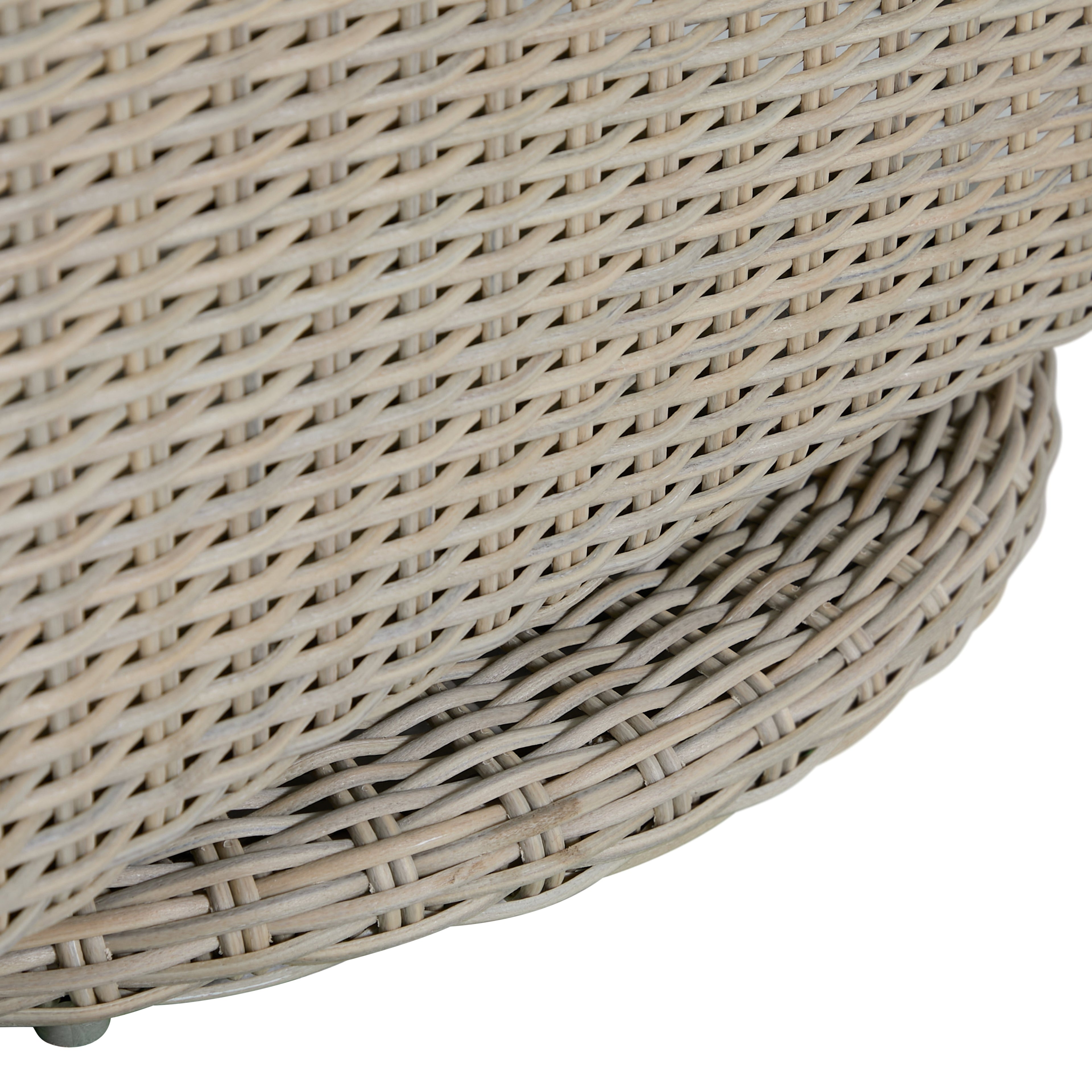 Club Woven Resin Wicker Swivel Glider Chair