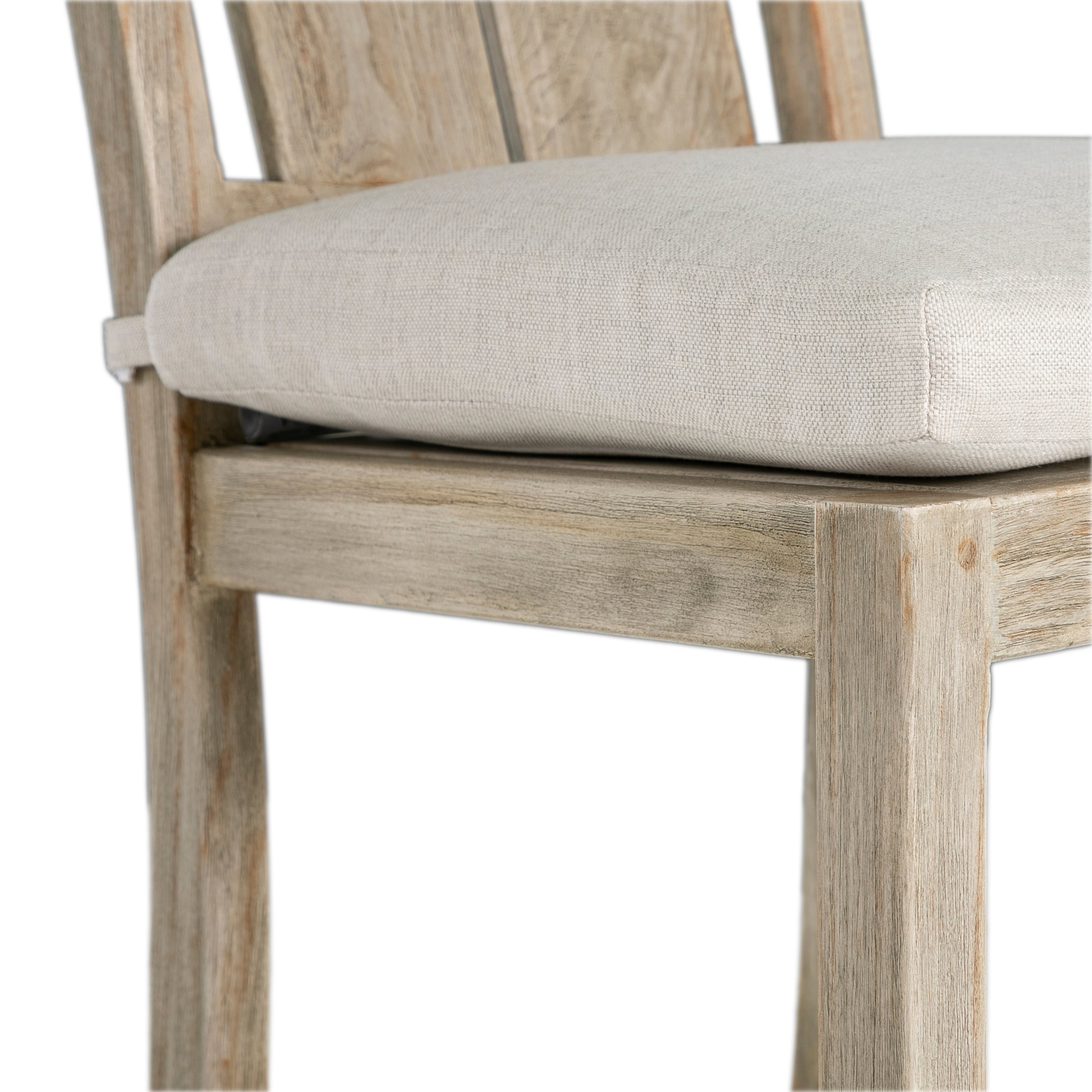 Croquet Teak Outdoor Bar Stool