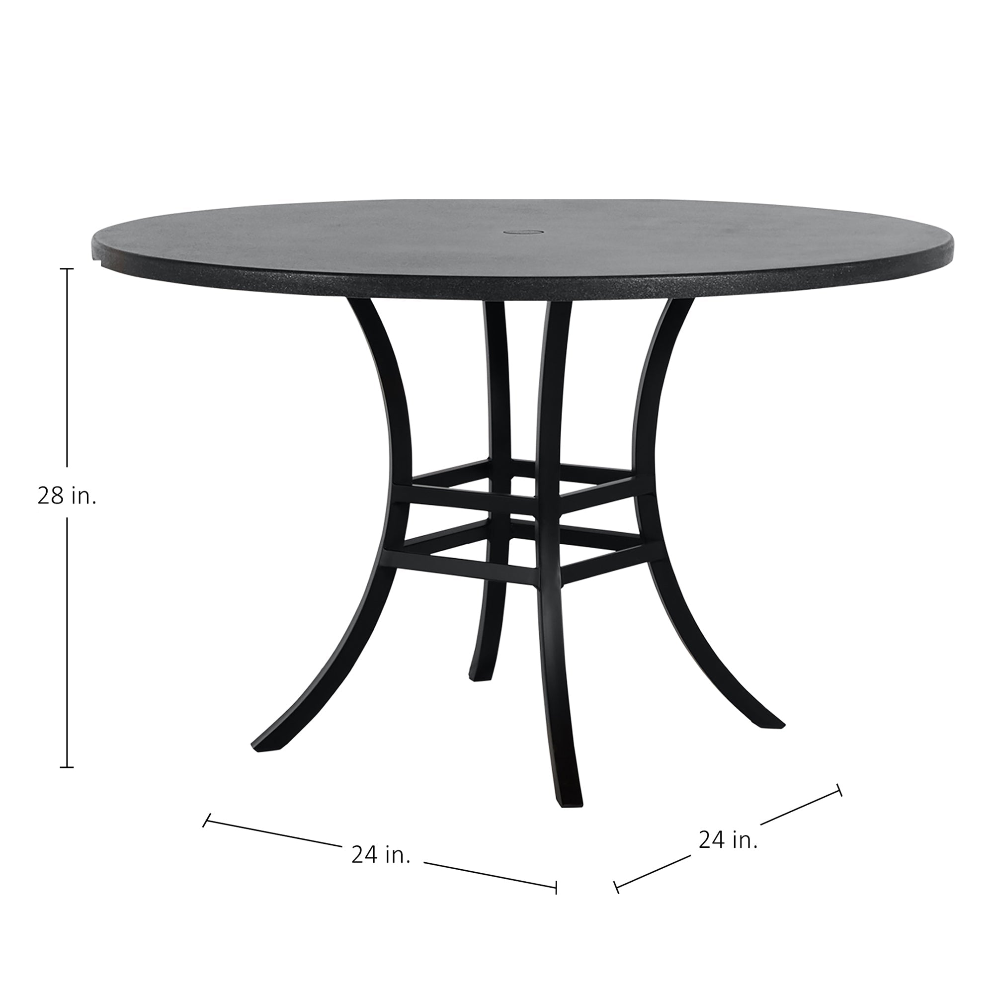 Cort Aluminum Outdoor Pedestal Dining Table Base