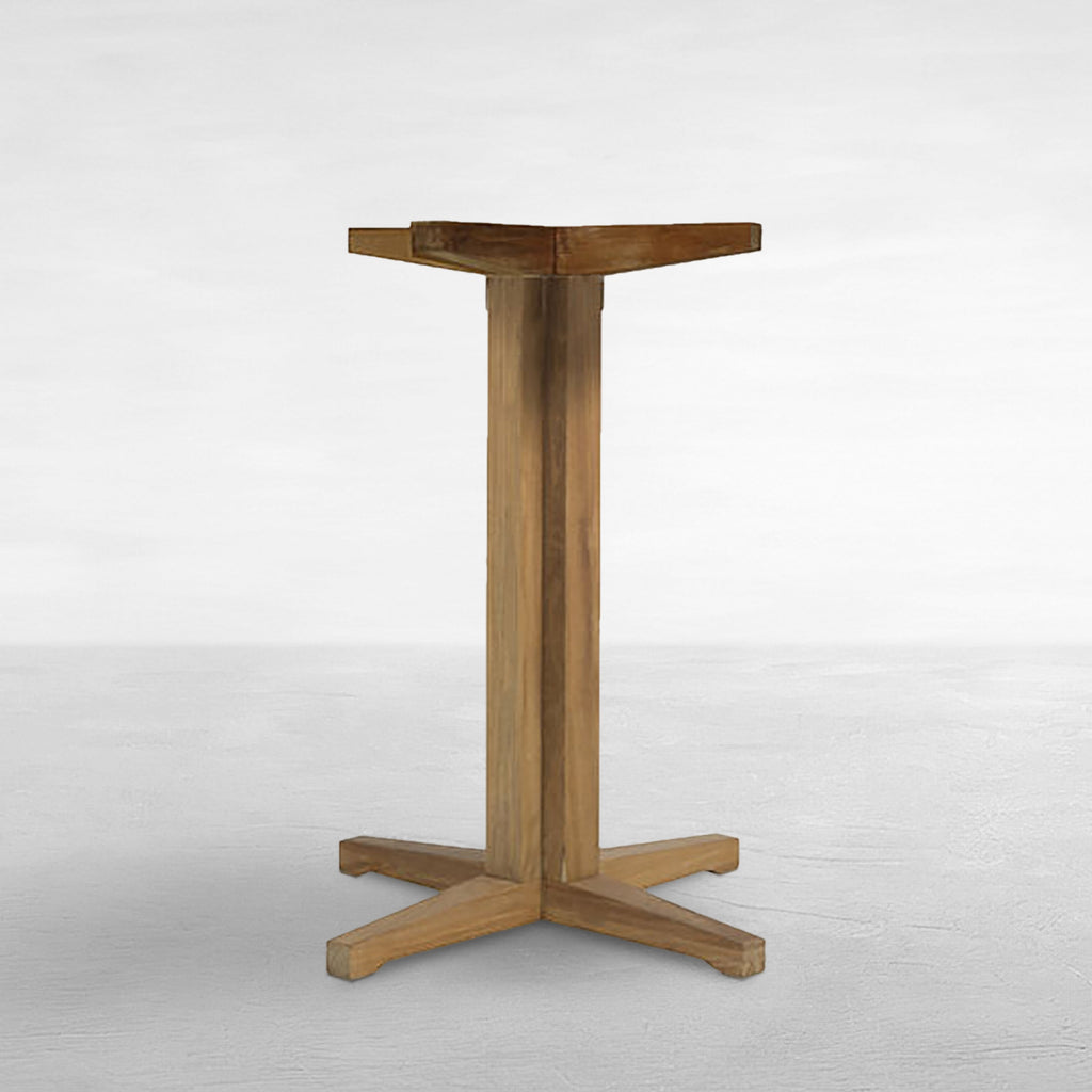 Club Teak Outdoor Pedestal Bar Base