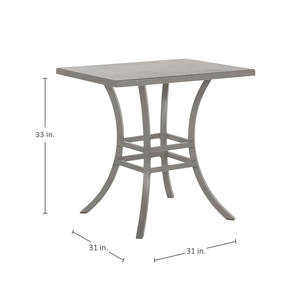 Cort Aluminum Outdoor Pedestal Counter Base