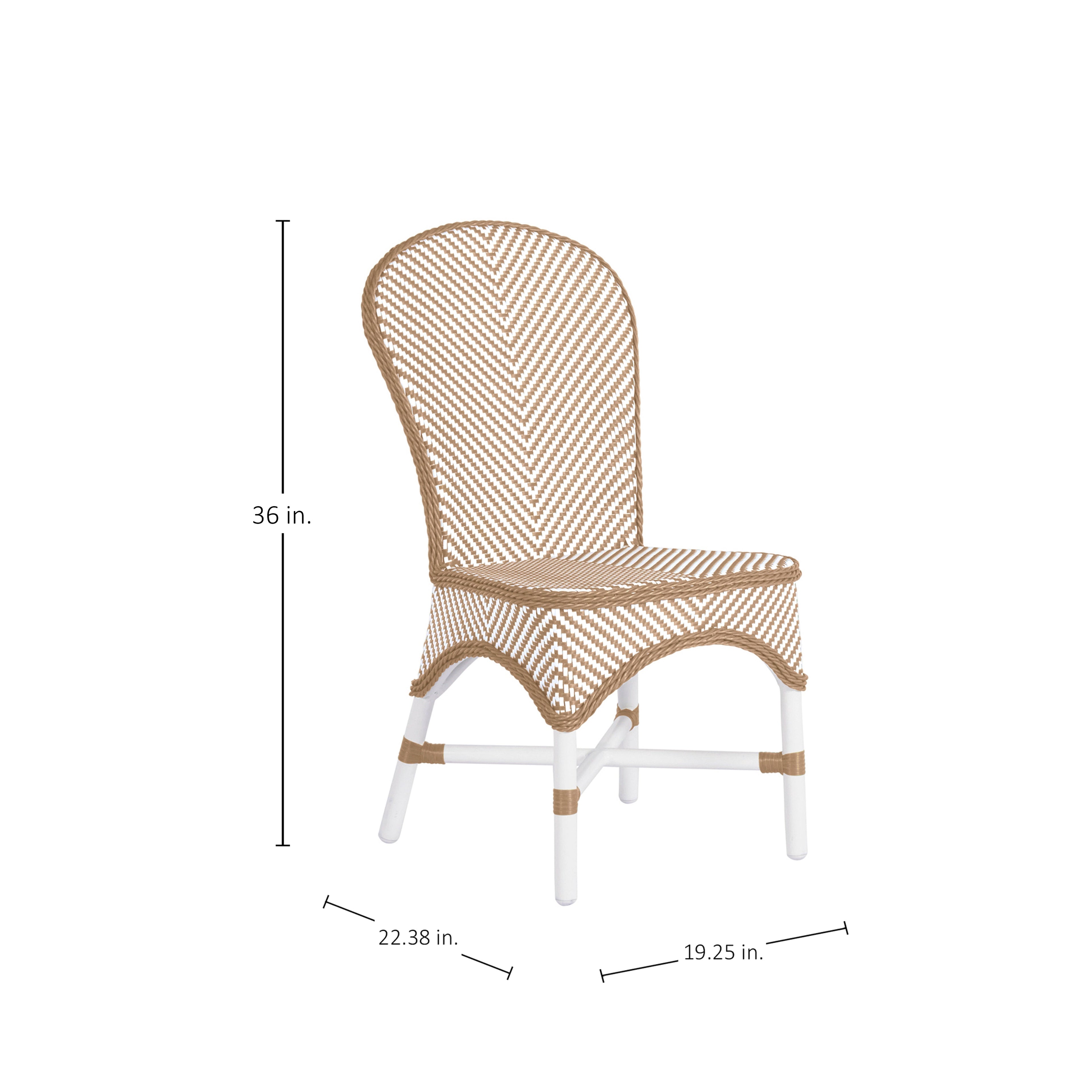 Savoy N-Dura Resin Wicker Outdoor Side Chair