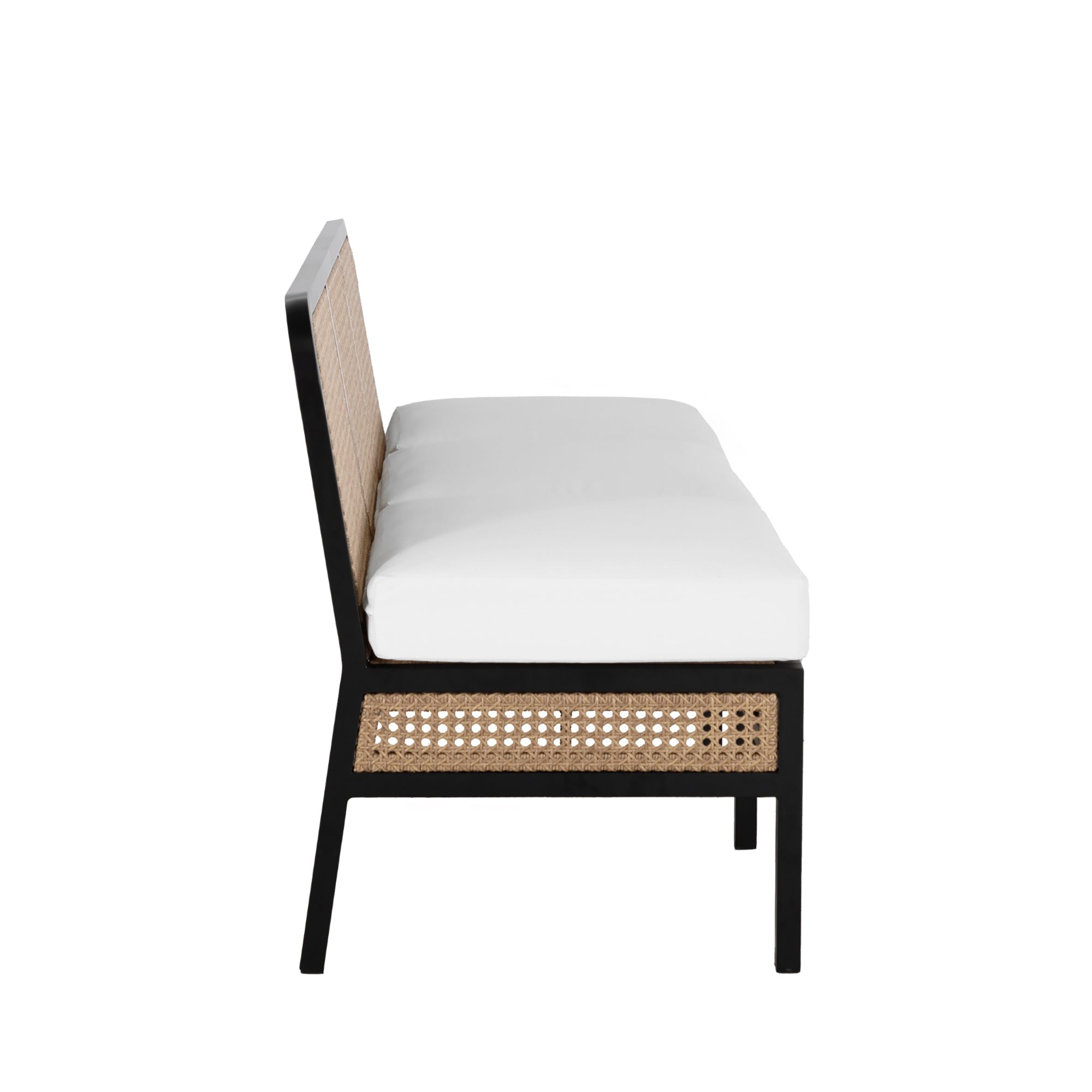 Havana Resin Wicker Outdoor Banquette