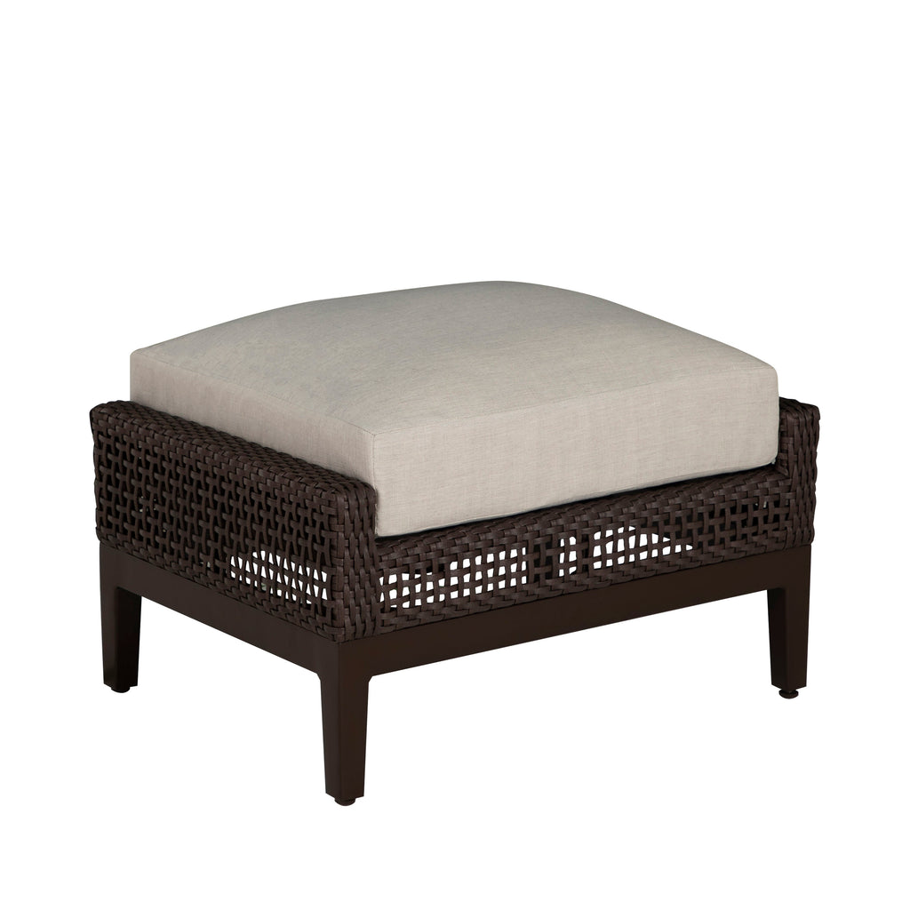 Peninsula Wicker Outdoor Woven Ottoman