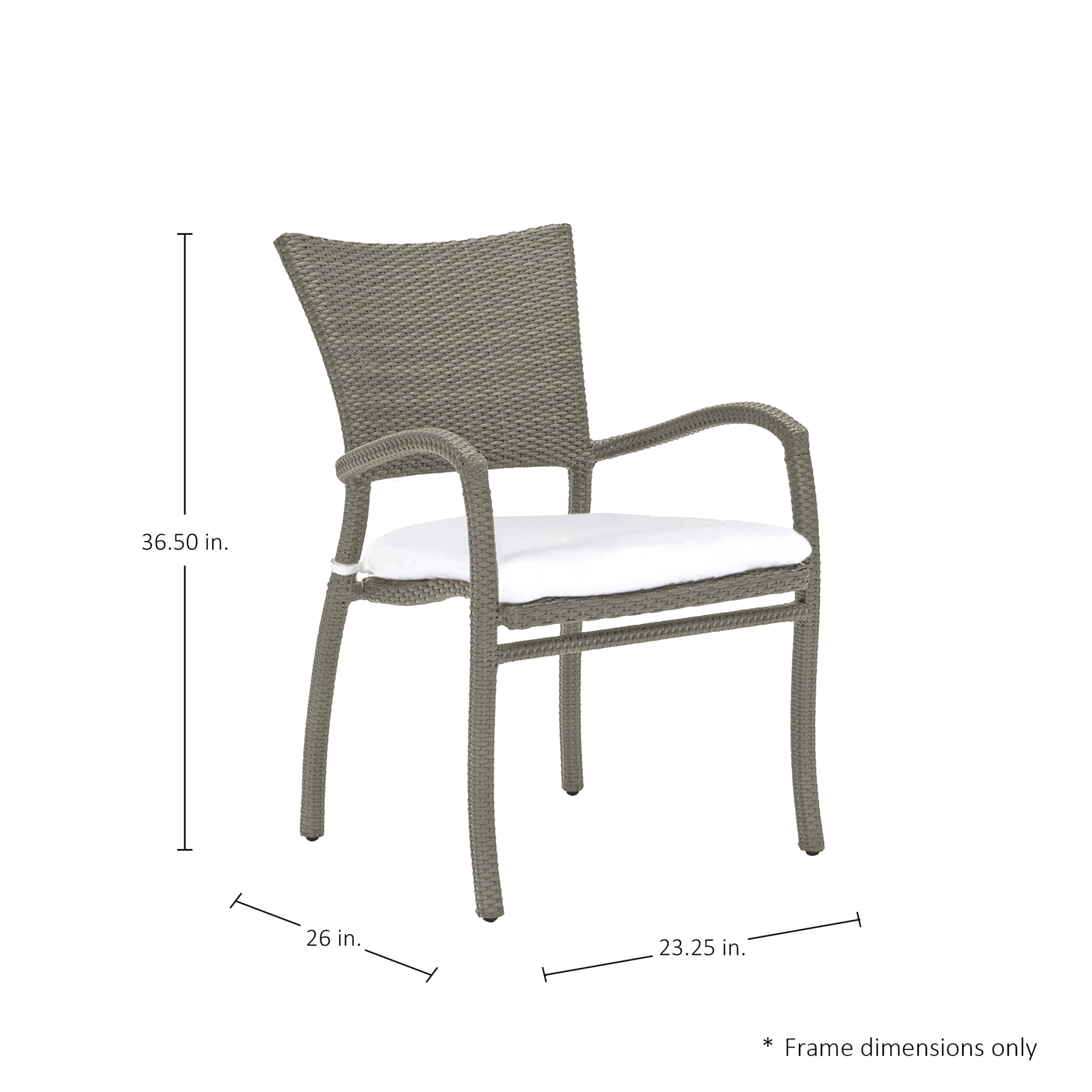 Skye Woven Resin Wicker Outdoor Arm Chair