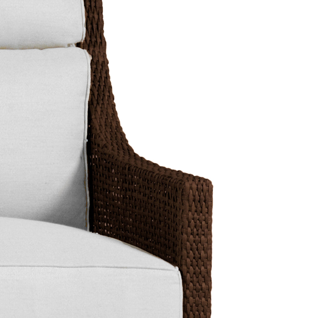 Peninsula Wicker Outdoor Swivel Glide Chair