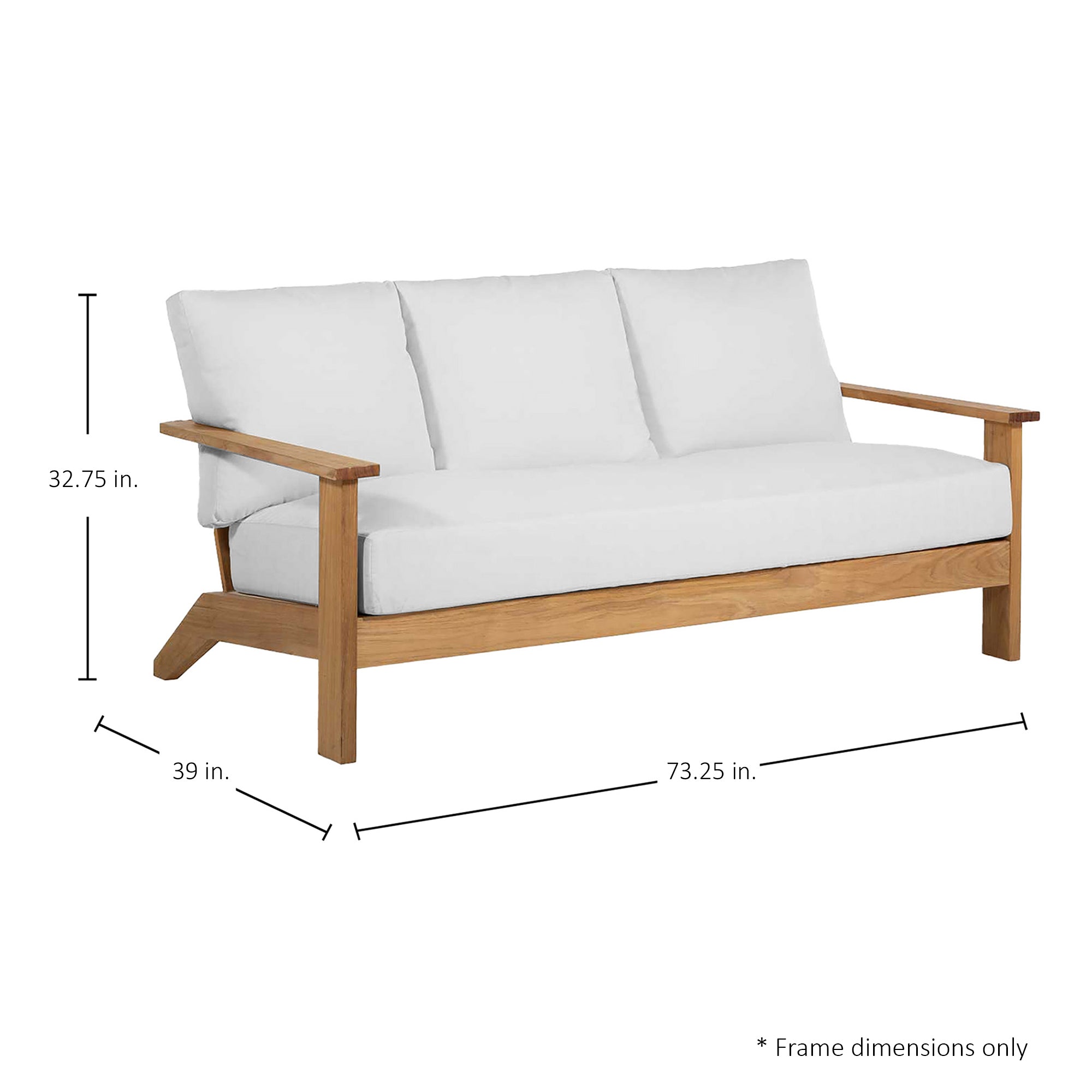 Ashland Teak Outdoor Sofa
