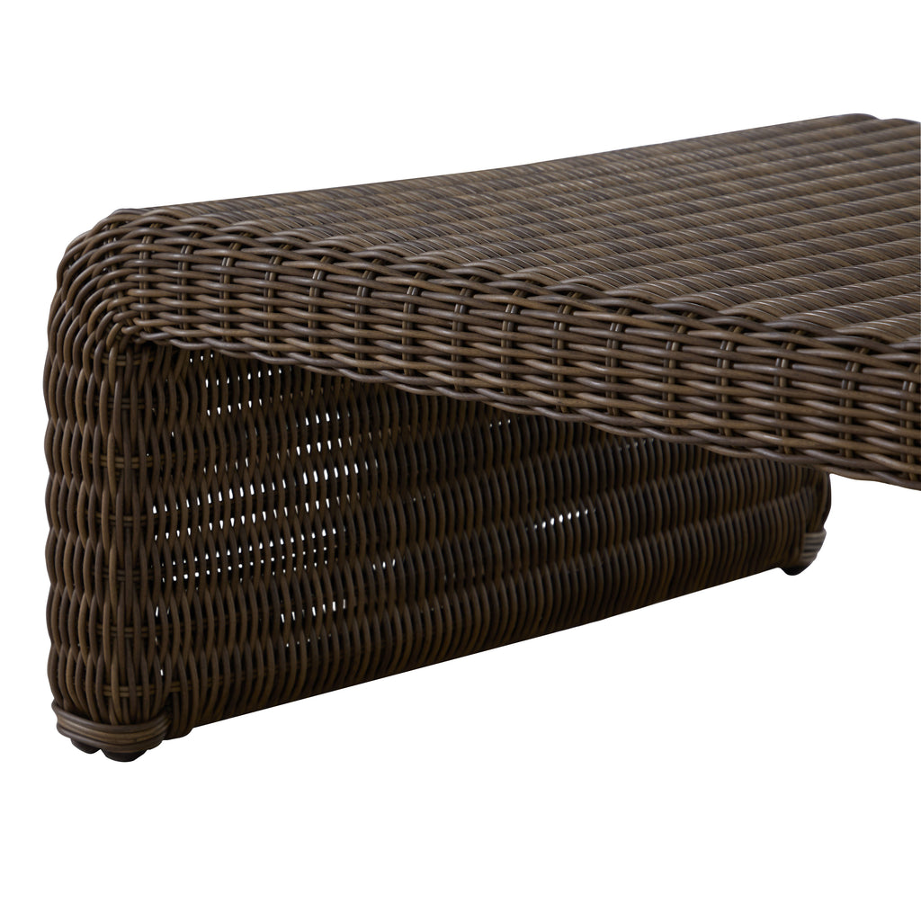 Como Resin Wicker Chaise
