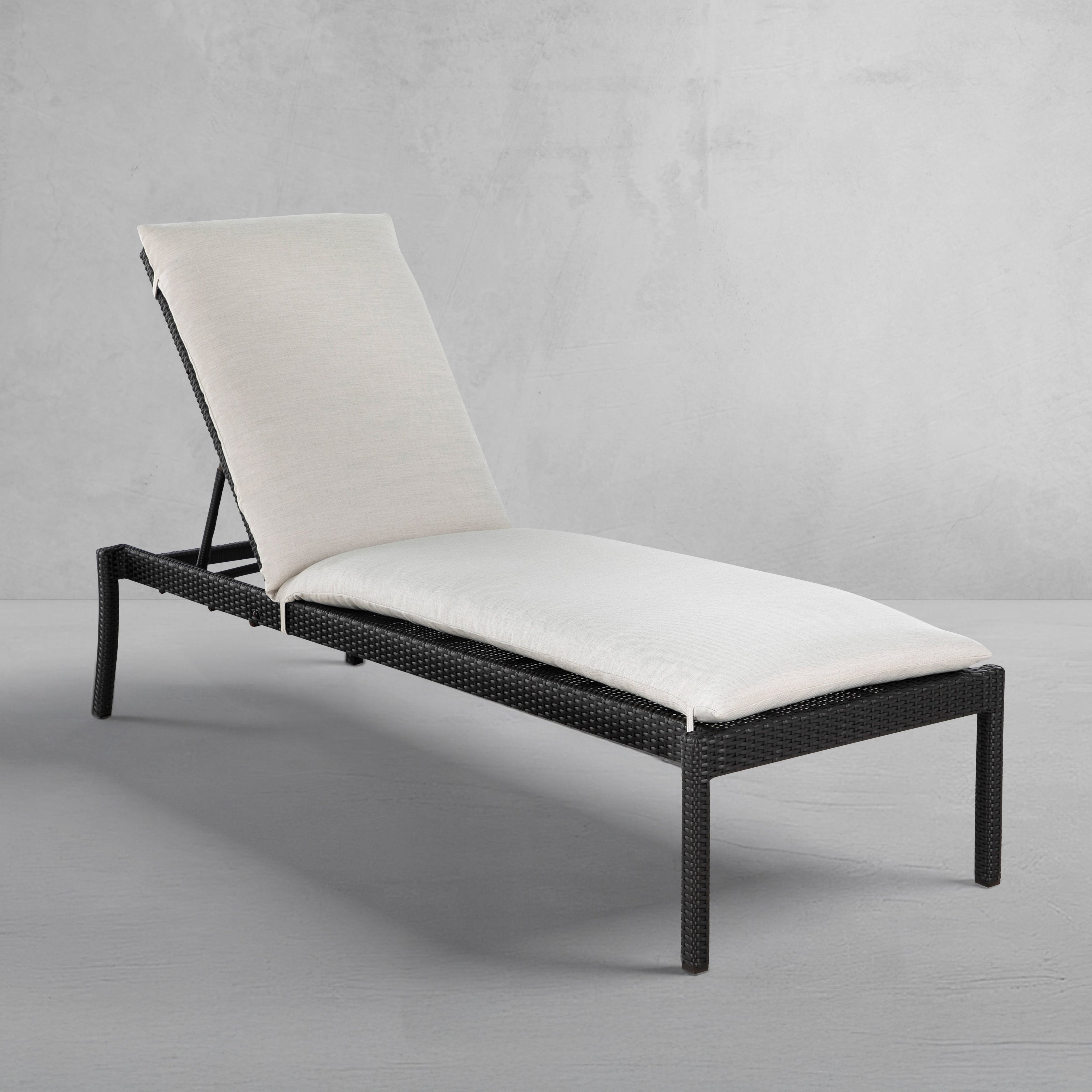 Nathan Wicker Outdoor Armless Chaise Lounge