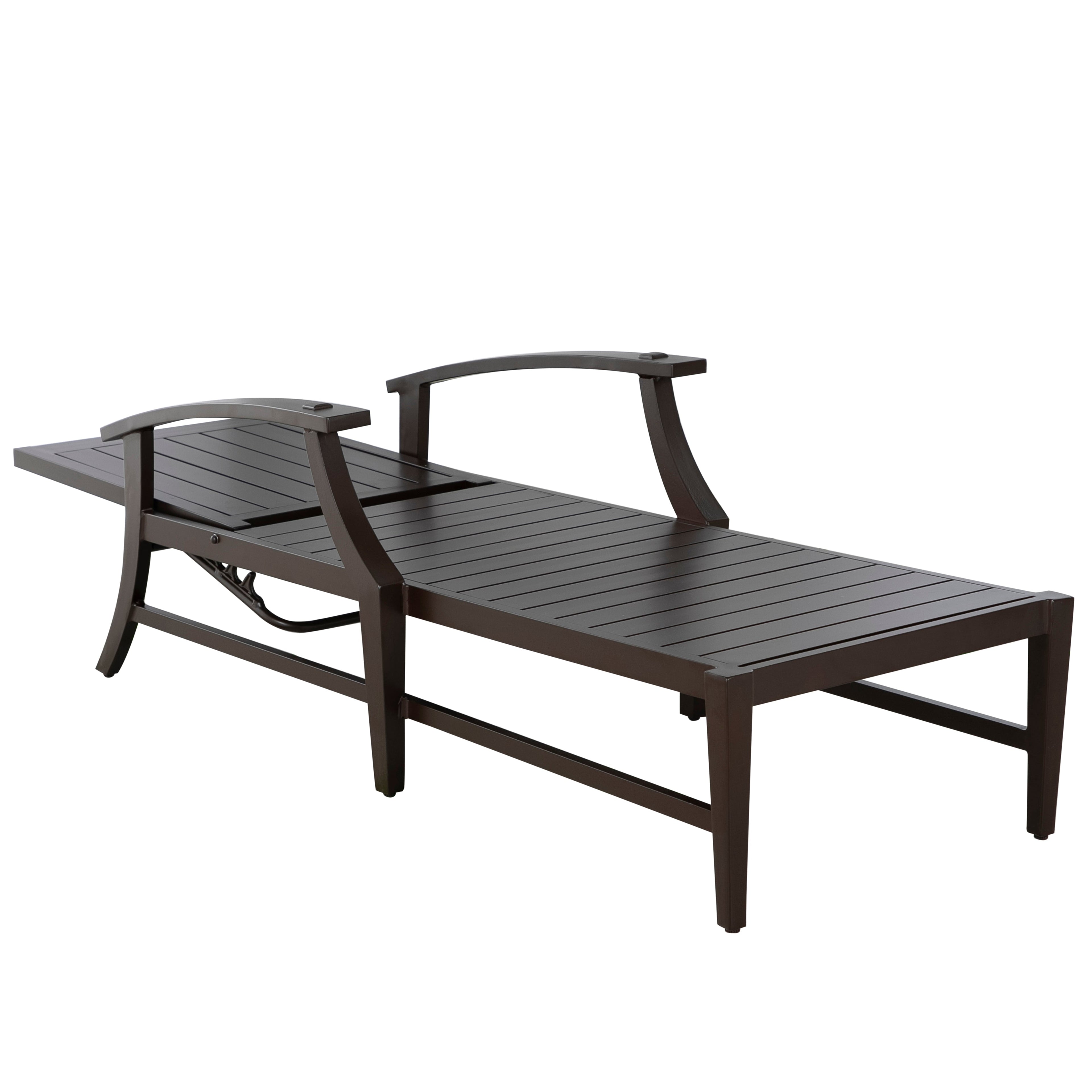 Croquet Aluminum Outdoor Chaise Lounge