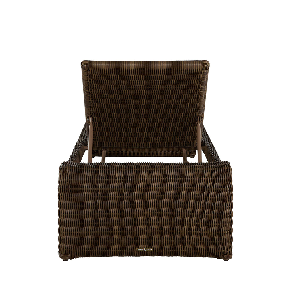 Como Resin Wicker Chaise